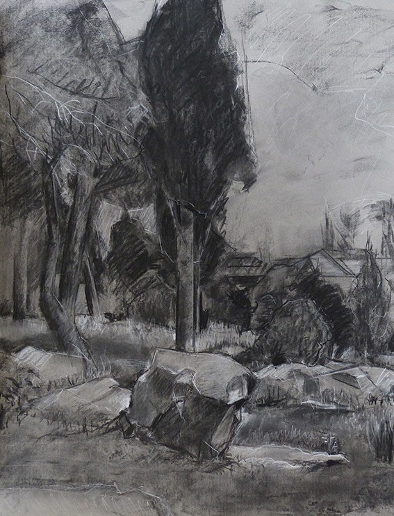Moon grove4. 2015 | Charcoal on paper