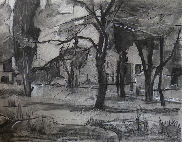 Moon grove5. 2015 | Charcoal on paper
