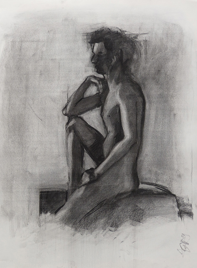 contour. Charcoal, 2014