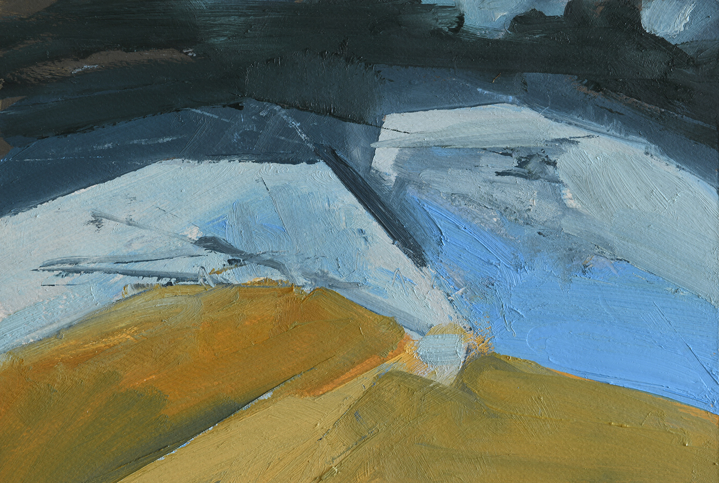 After Almodóvar, 2020. Oil on paper, 21x30 cm