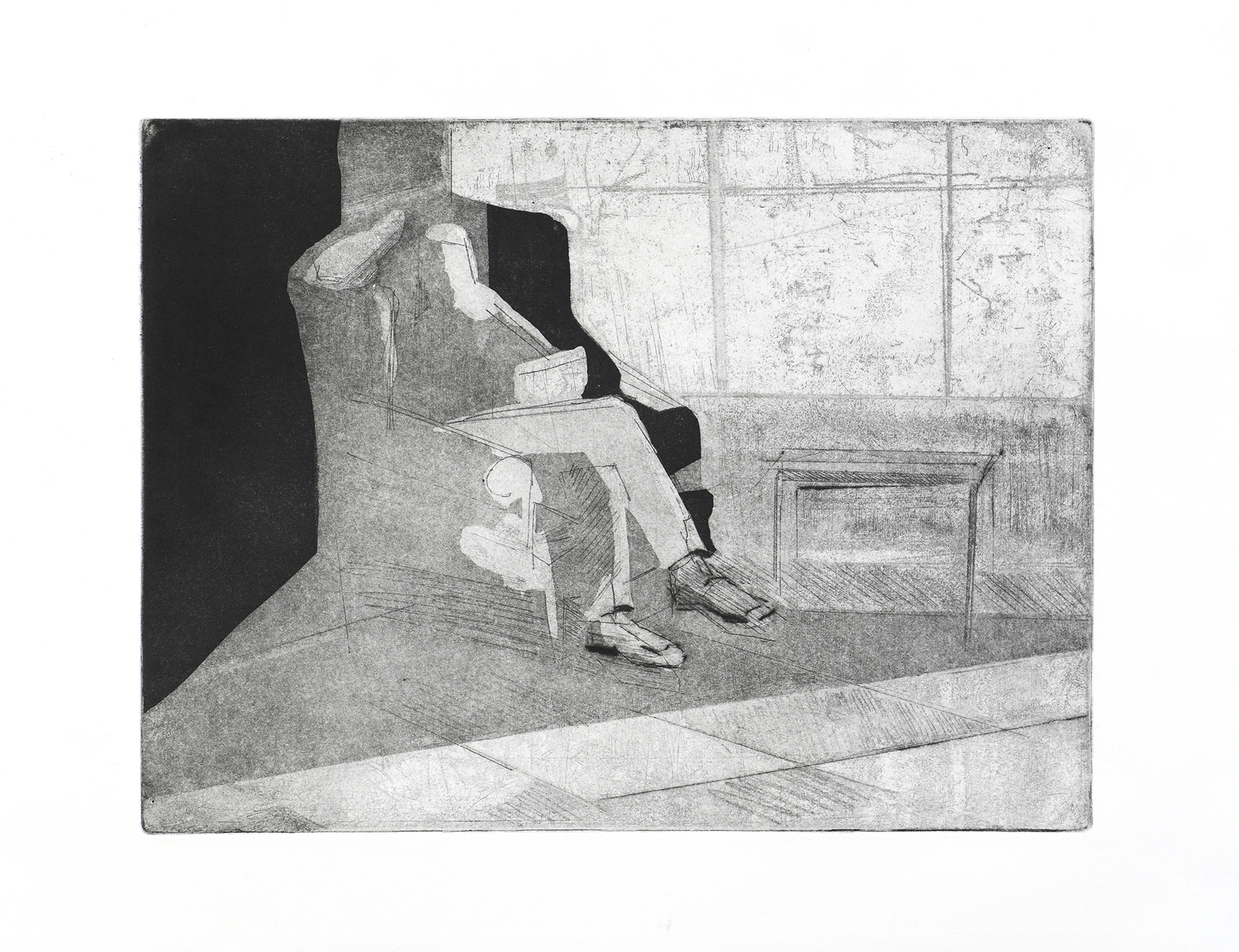 The Philosofer, 2018 aquatint etching 