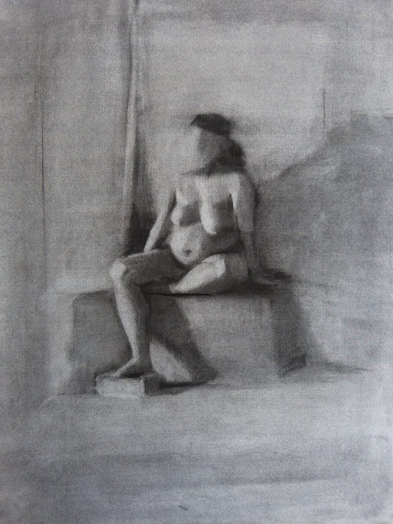 After Eakins. Charcoal. 2012