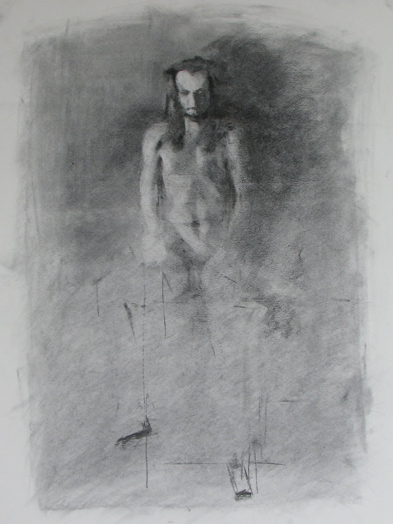 Yeshu. Charcoal. 2012