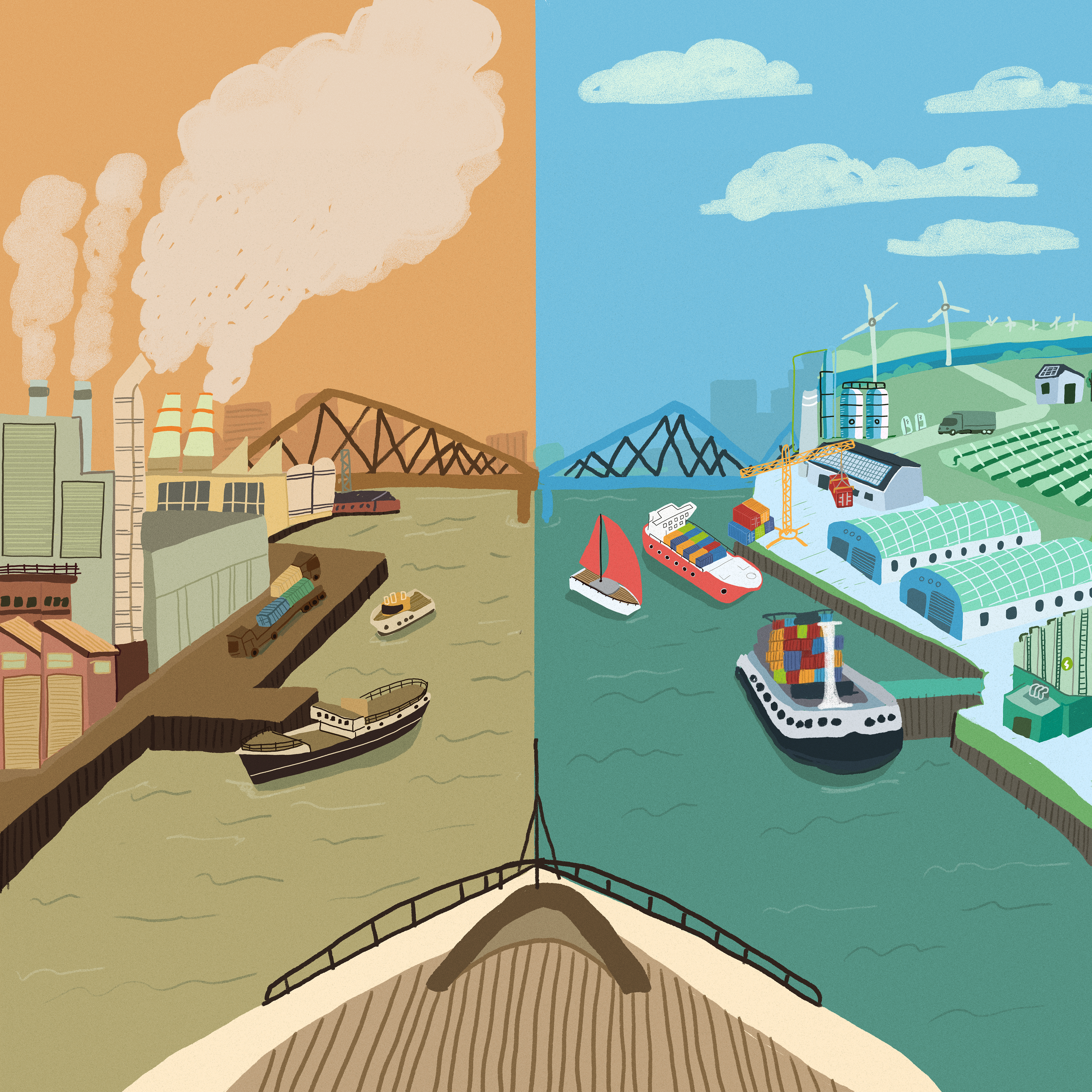 Visual storytelling of global collaboration for sustainable fuel use in maritime transport