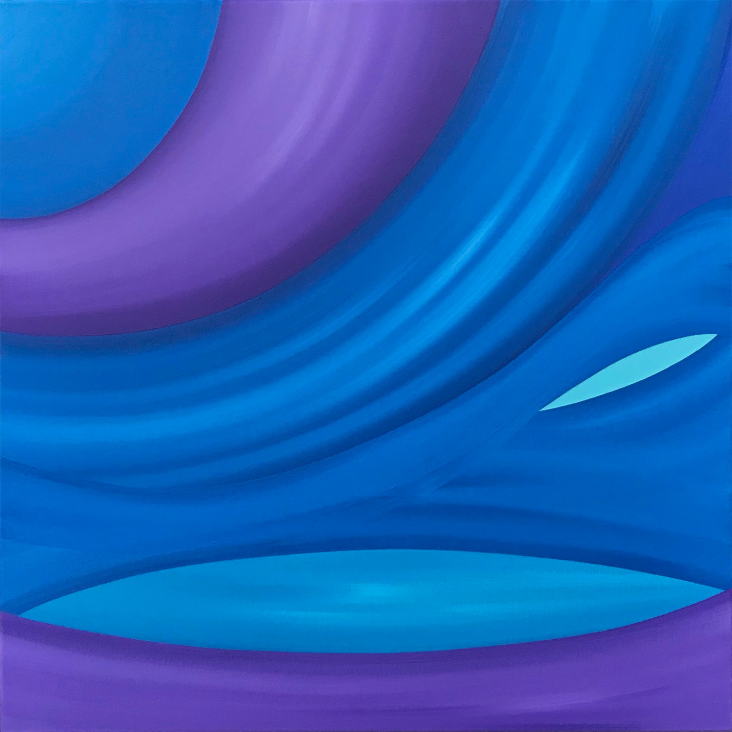 "Bruised, Battered, But Not Broken" - 36" x 36", SOLD, Oil on Canvas