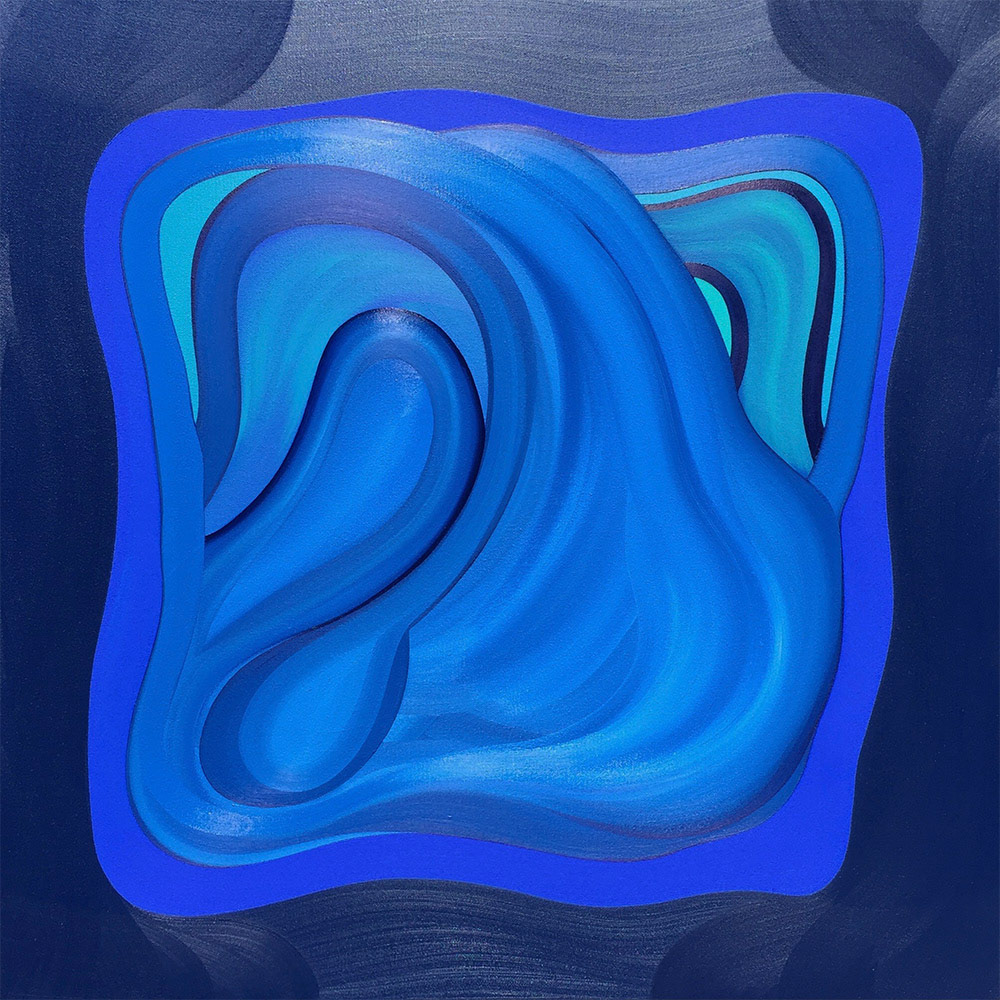"Find The River" - 30" x 30", SOLD, Oil on Canvas