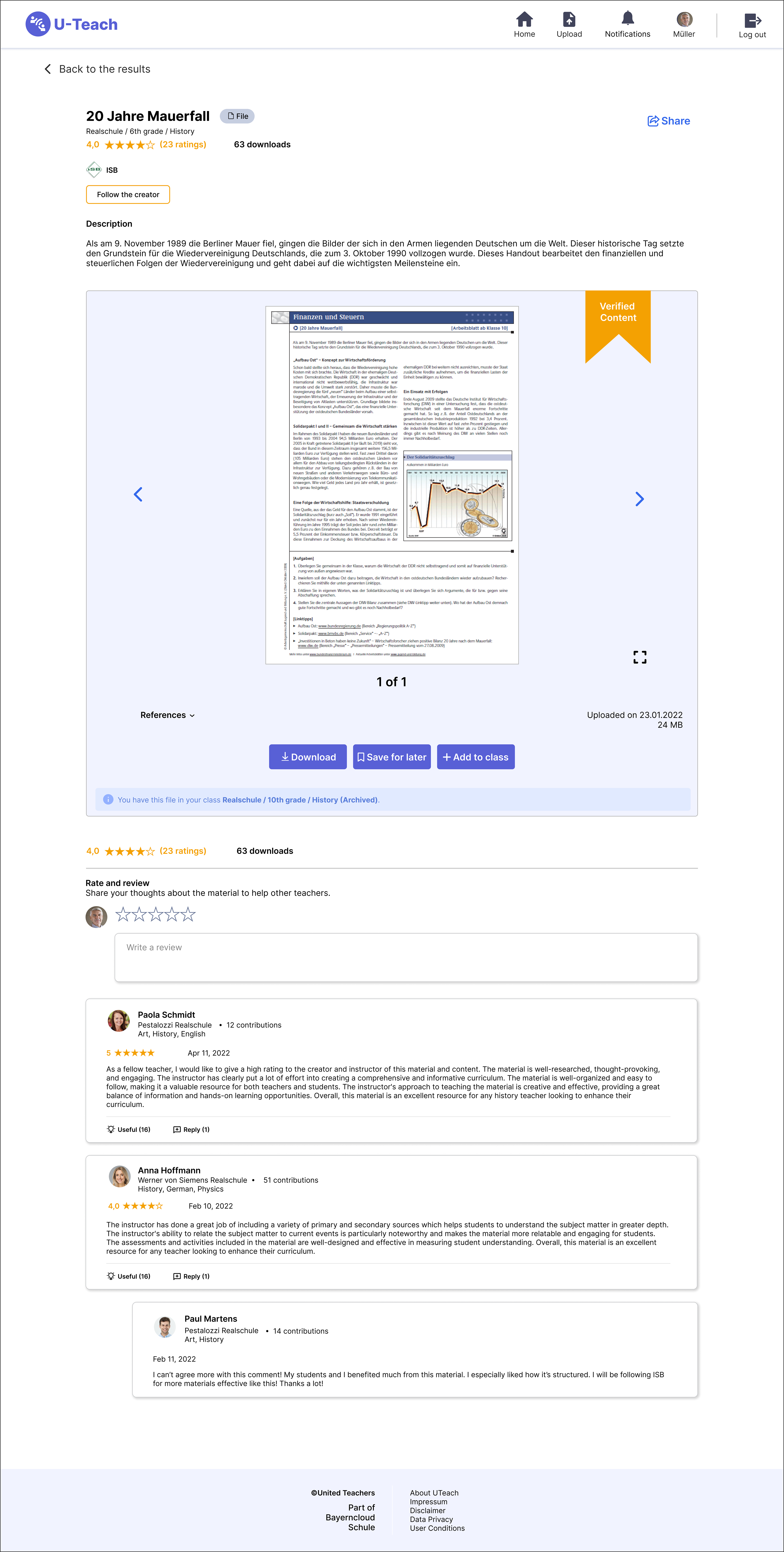 Detail Page for Files