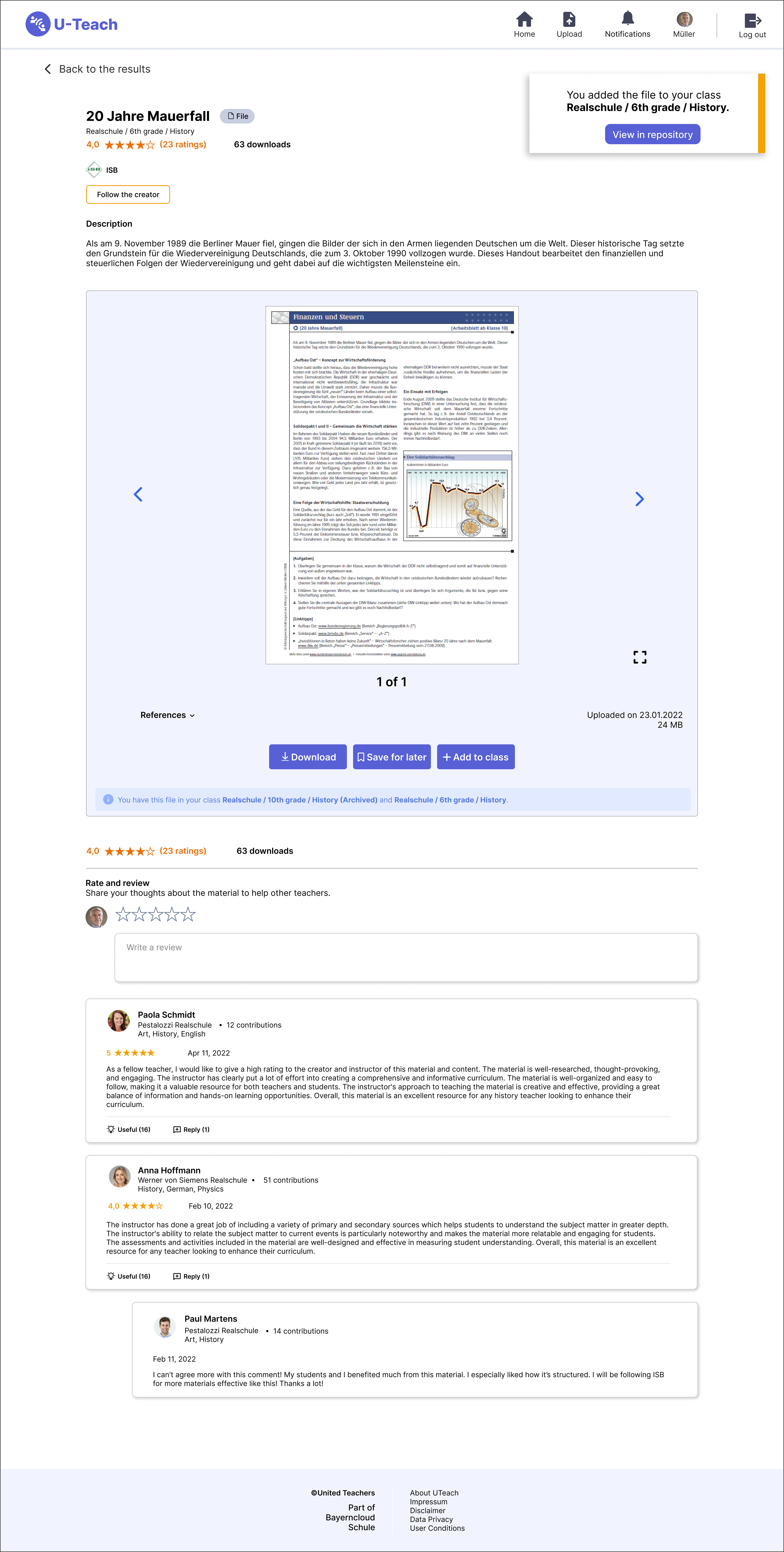 Notification to Easily View the File in Repository