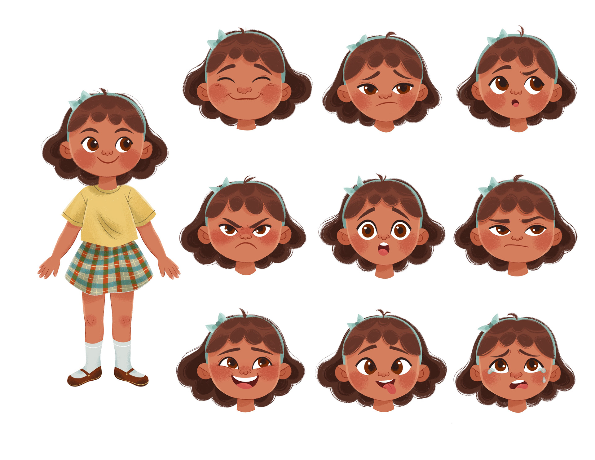 Maria Character Design and Expressions