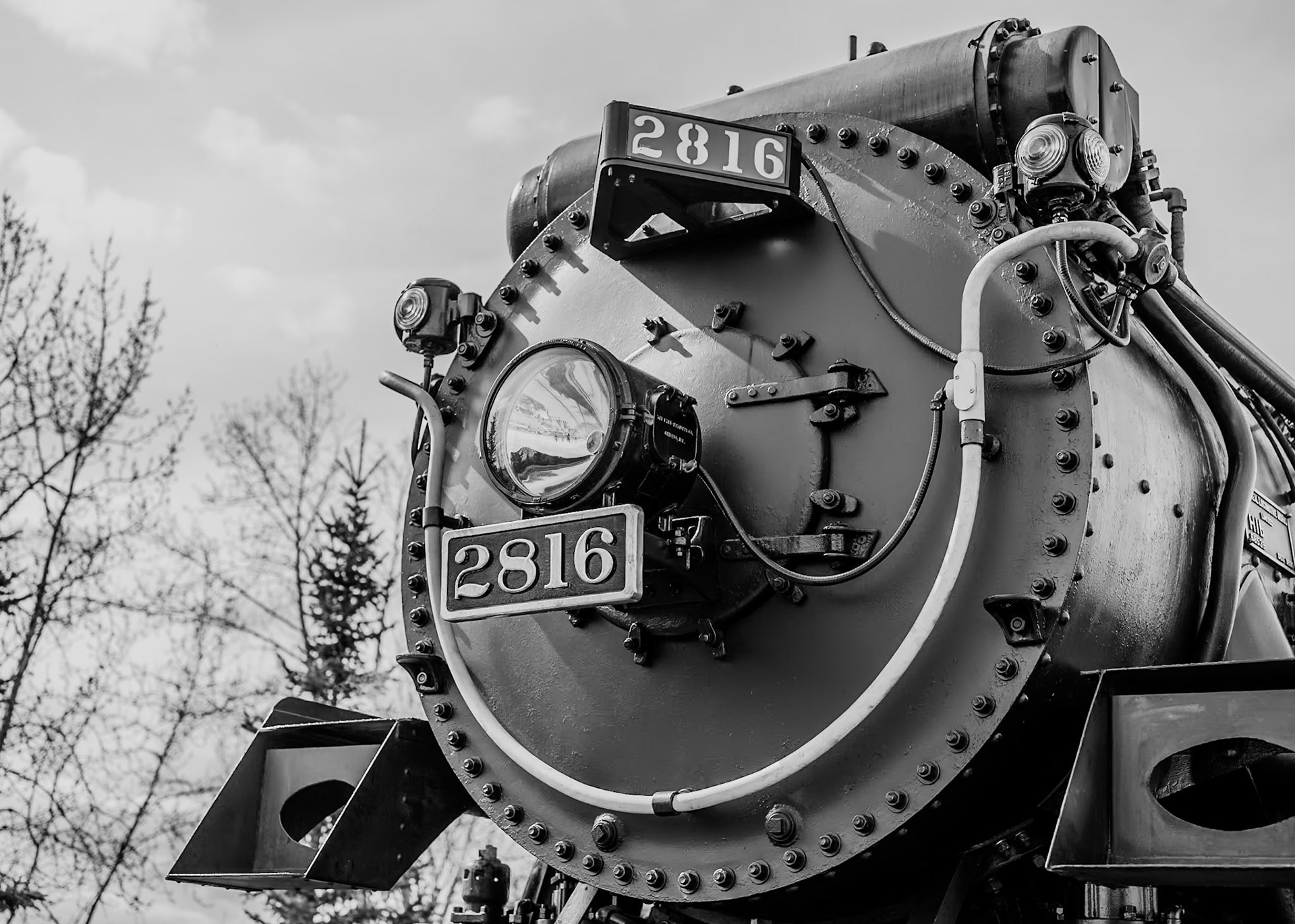 Canadian Pacific 2816 "Empress" on Display in Calgary Alberta