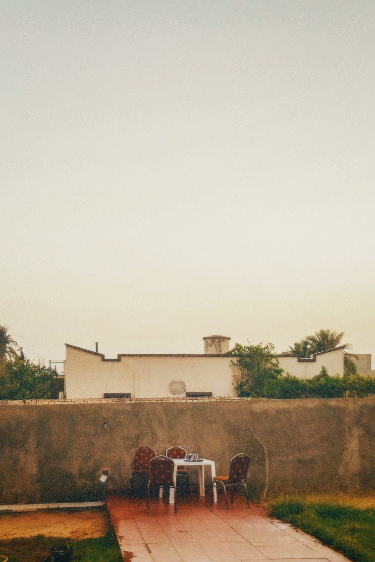 As the sunsets on the hazy days of Libya, the aunts gather around a table- near a cooling concrete. Left was cups of tea and conversations of memories.