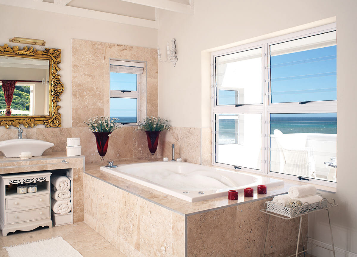 Yzerfontein bathroom Clearbars Cape Town installation