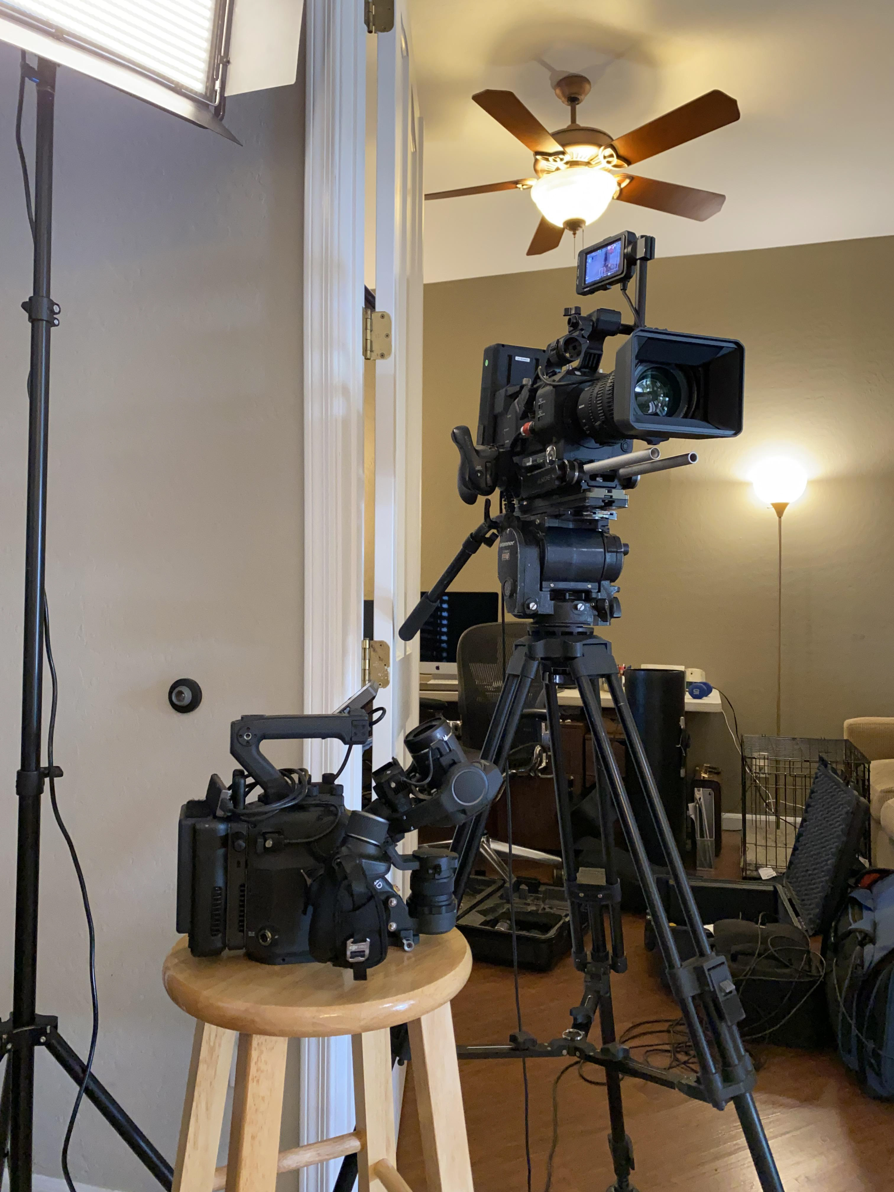 Filming a profile on a Billionaire, Arizona 