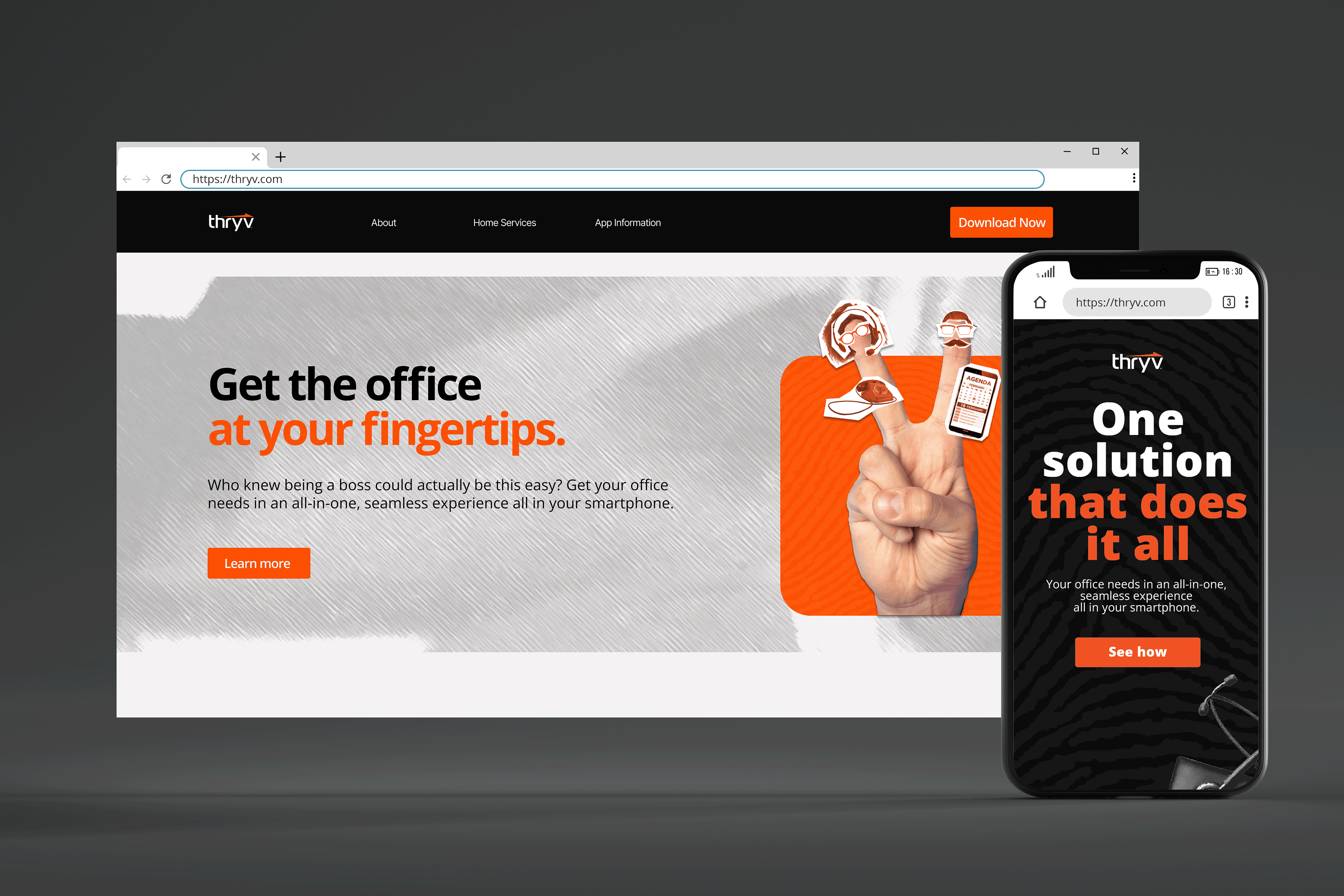 Folloze Landing Page and Ad Mockup