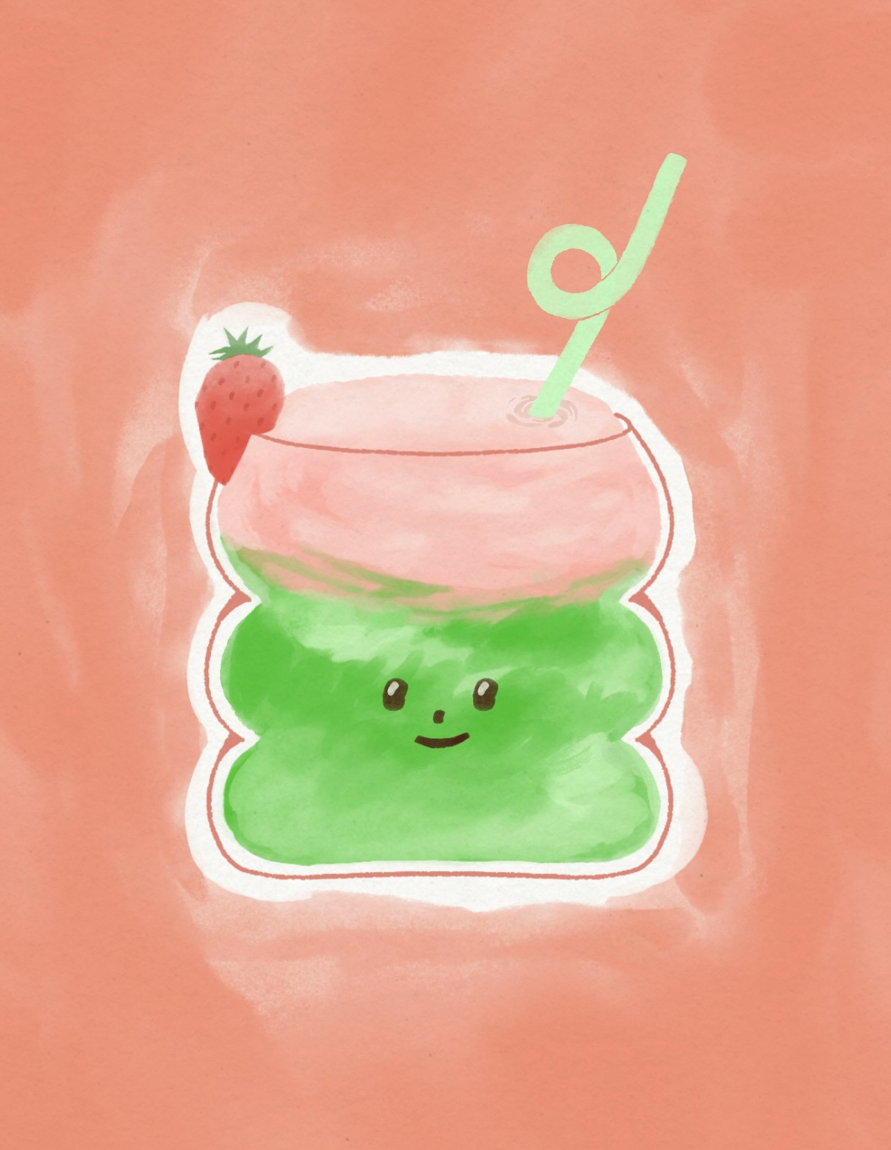 Strawberry Matcha!