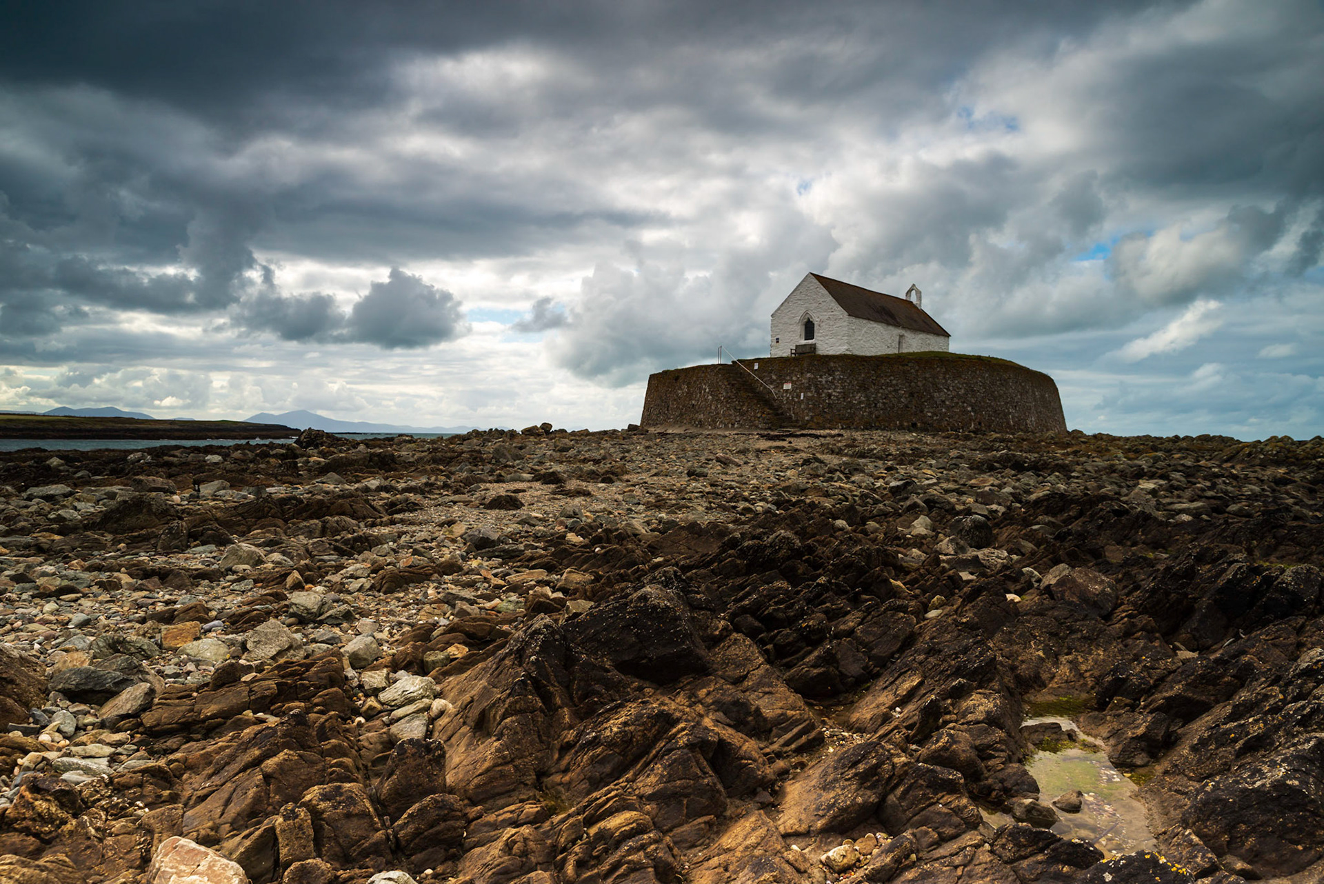Moody St Cwyfan's 'Church in the Sea'