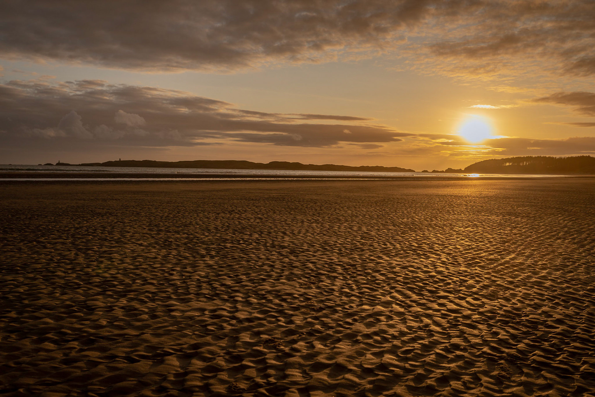 Sand Patterns at Newborough Sunset