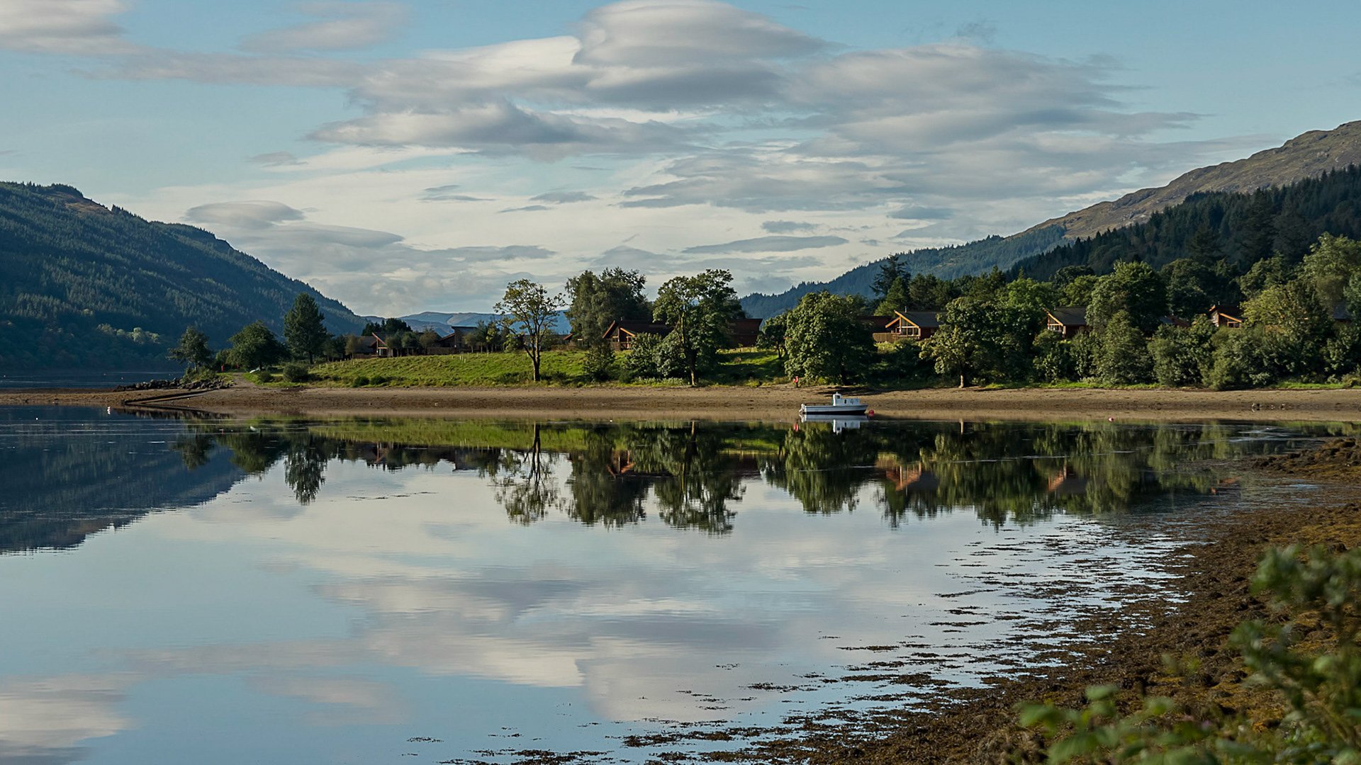 Loch Long Cabin Reflections