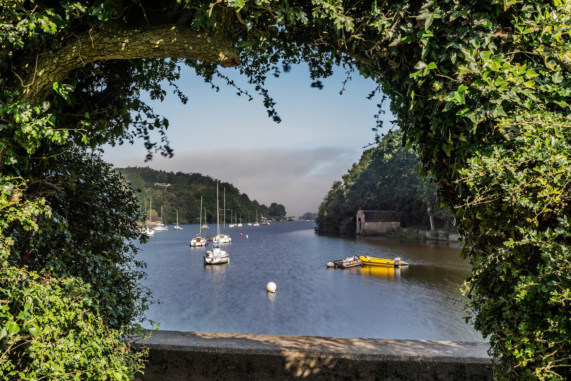 Morning Mist through the arch at Rudyard Lake