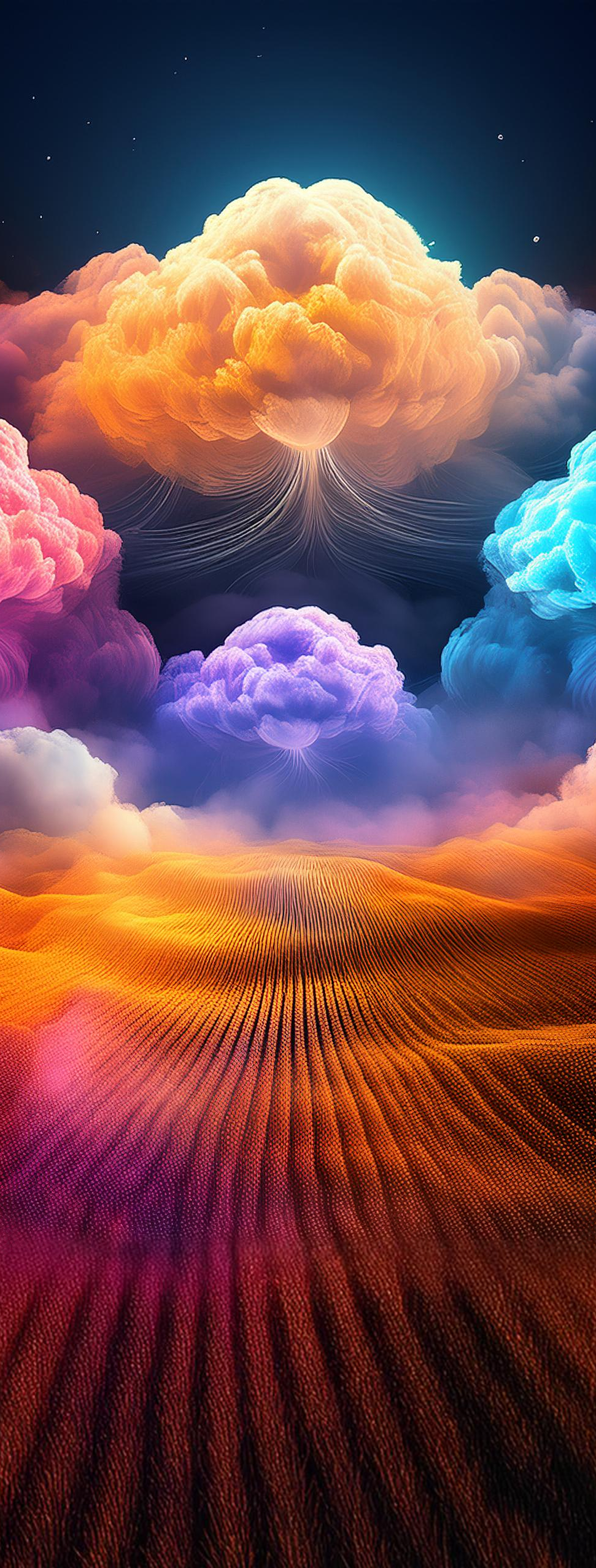 AI-generatet concpetual image of artificial intelligence in the cloud