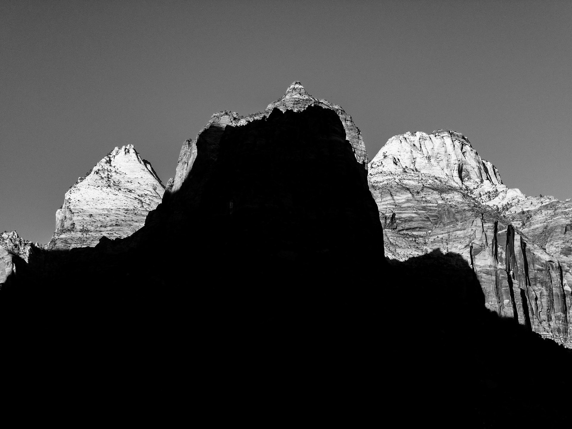 Sundial hits Twin Brothers and The East Temple at sunset