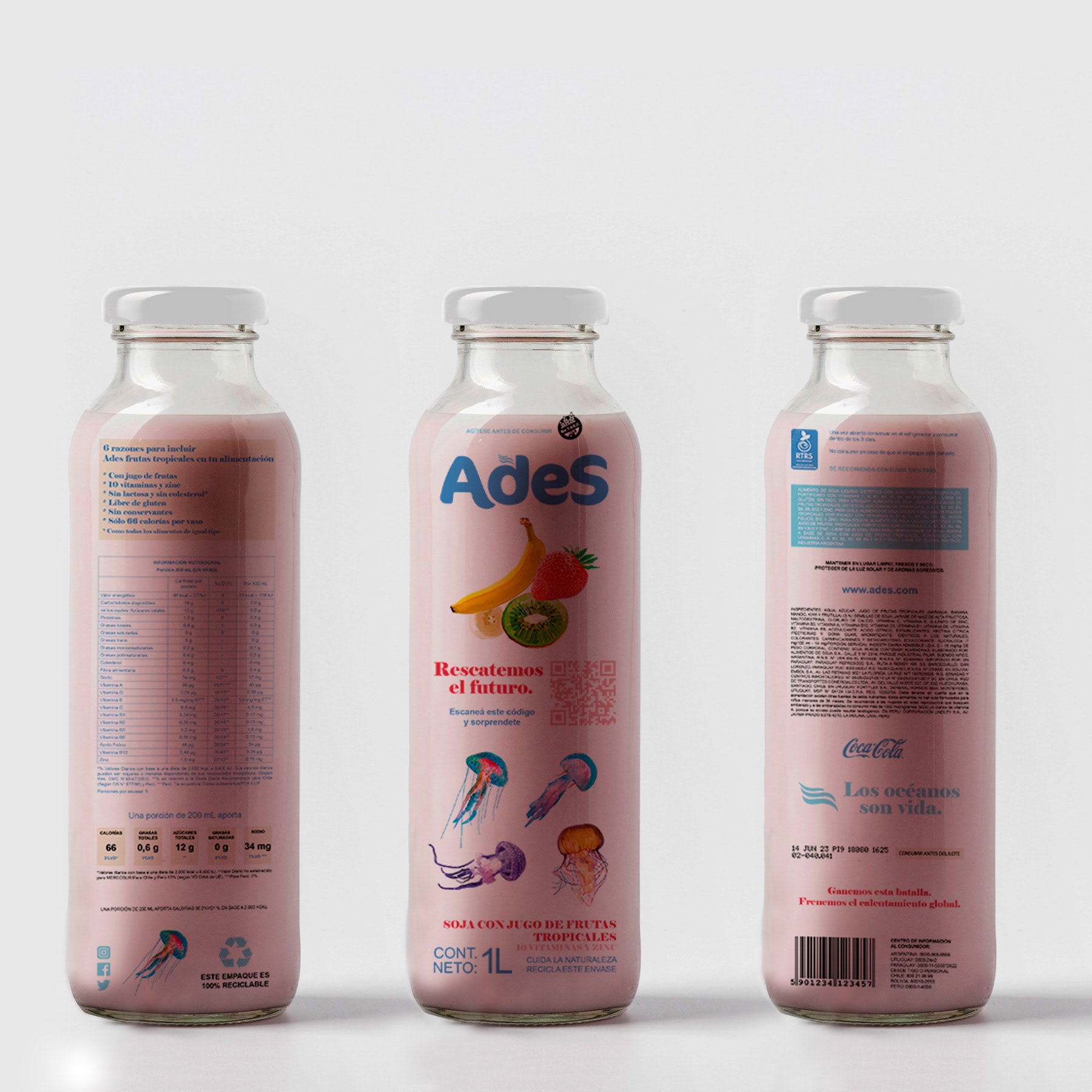 Botella - sabor multifrutas / Bottle - Multifruit flavour