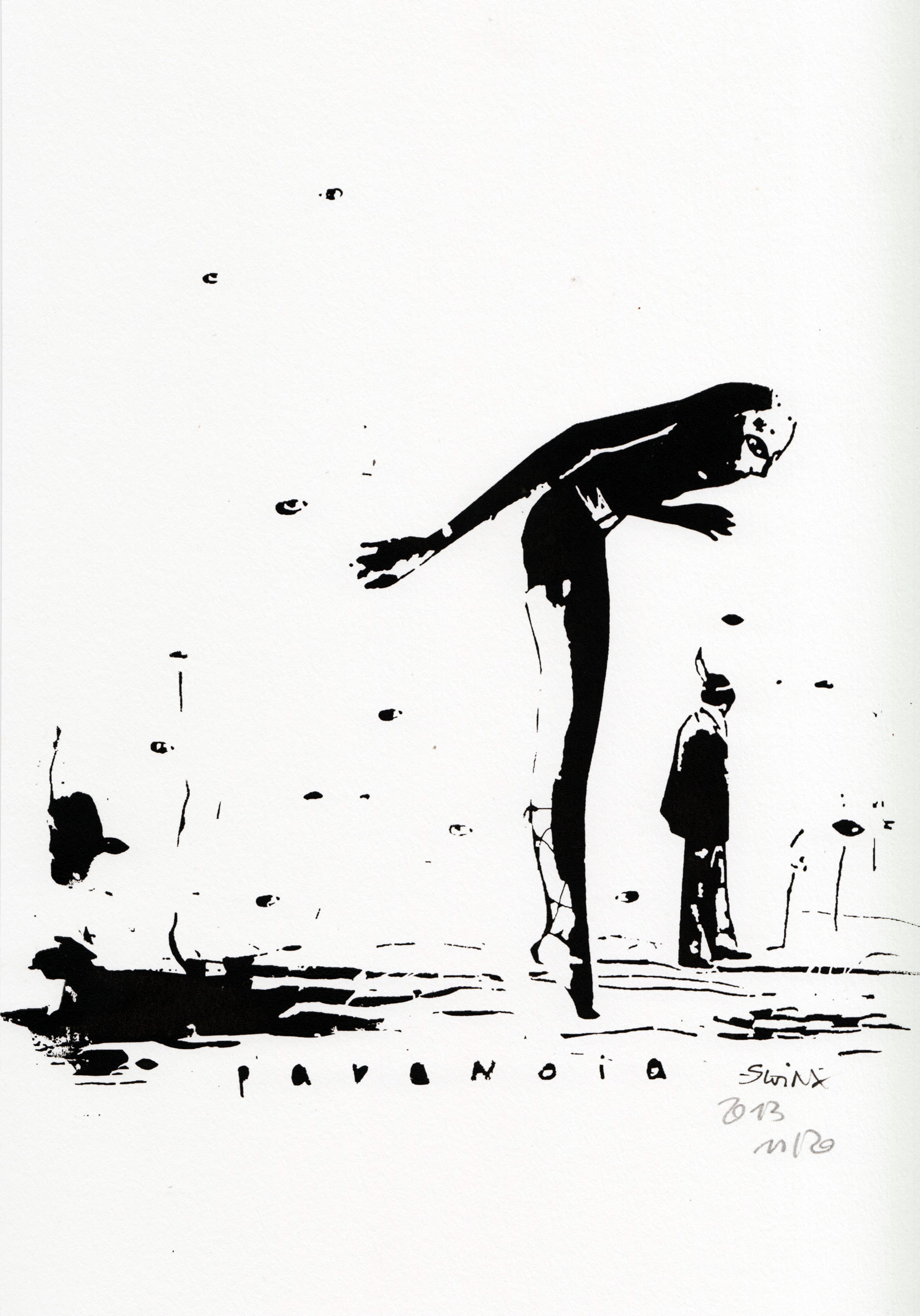 Paranoia, 20 x 30, Siebdruckauflage: 20, 120,–