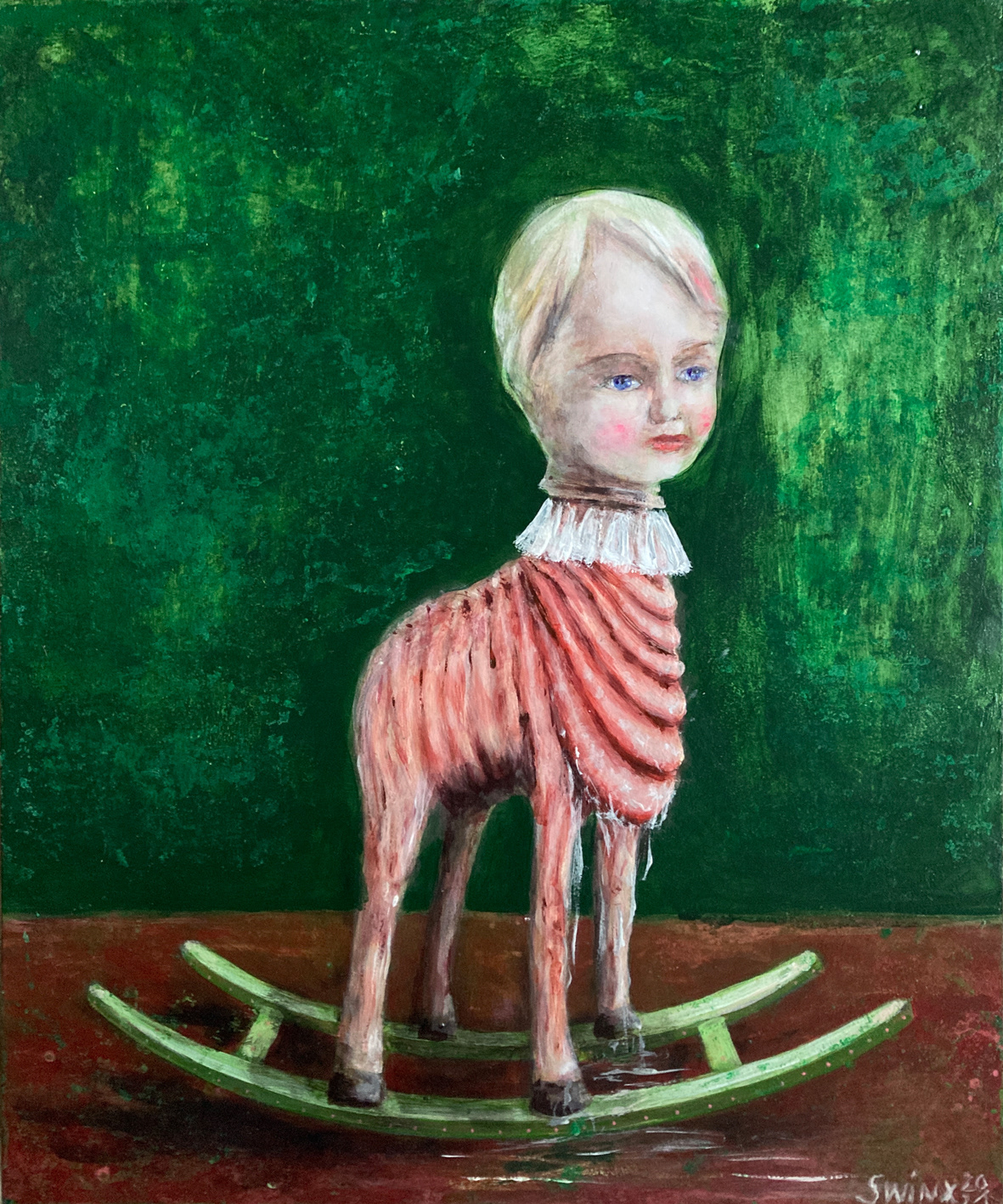 Spielzeug03, 50 x 60cm, Acrylfarbe auf Holz, 1800,–