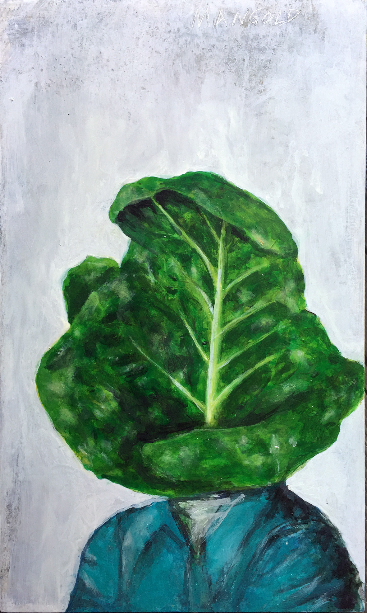 »Mangold «, 30 x50, Acryl auf Holz, 700,–