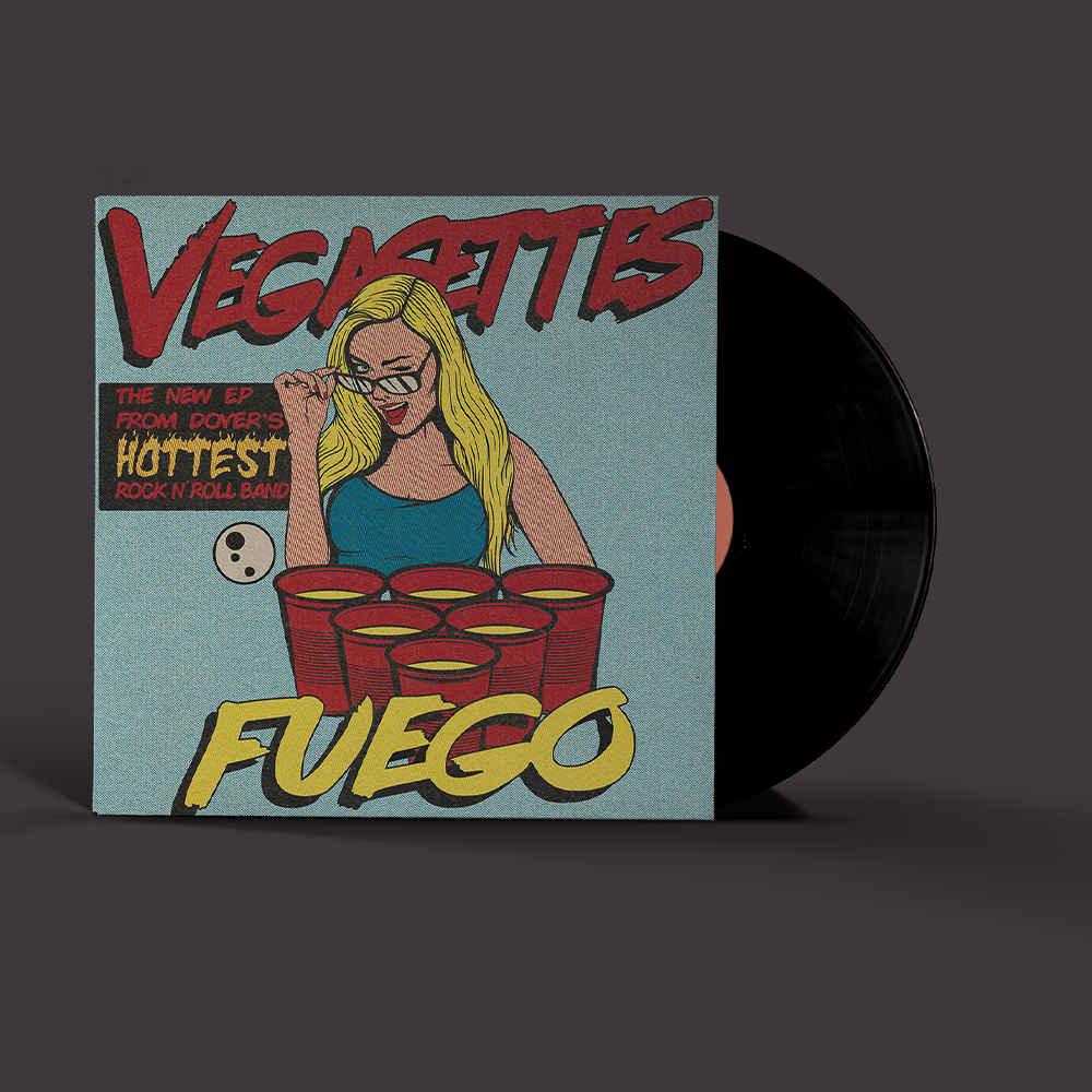 For the cover of their single, Fuego, the band wanted a retro feel, a sense of humour and (I quote) "something to do with beer pong". Yep, they actually said that, oh the youth of today blah blah blah... Either way, really happy with the tone, brush effects and colour fill palette straight out of early 80s Hulk Hogan comics.