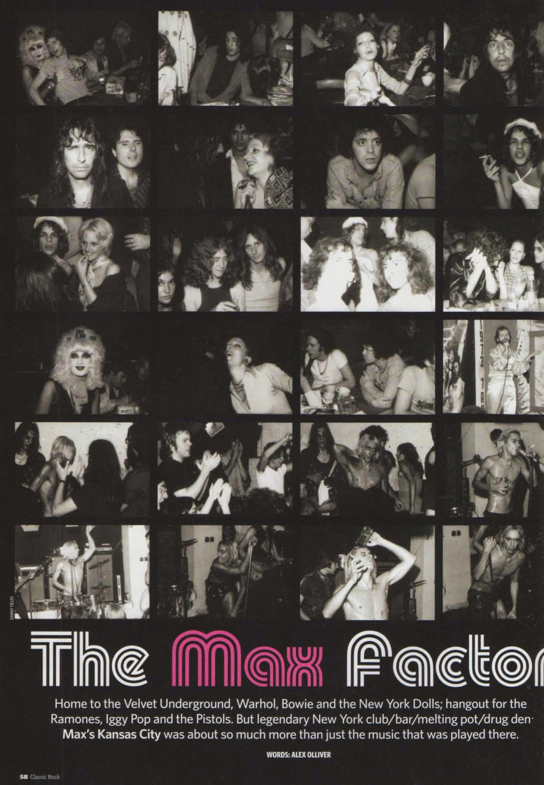 Classic Rock Magazine feature on Max's Kansas City
