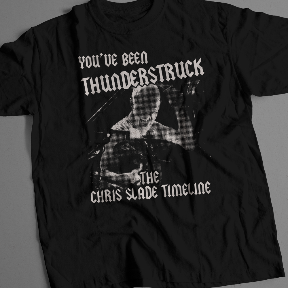 Although there was little creativity required, as he knew exactly what he wanted, you don't turn down AC/DC's drummer when he asks you to put together a T-shirt for his solo band. The half-tone effect at least gave the final product a more vintage feel than a straight photograph.