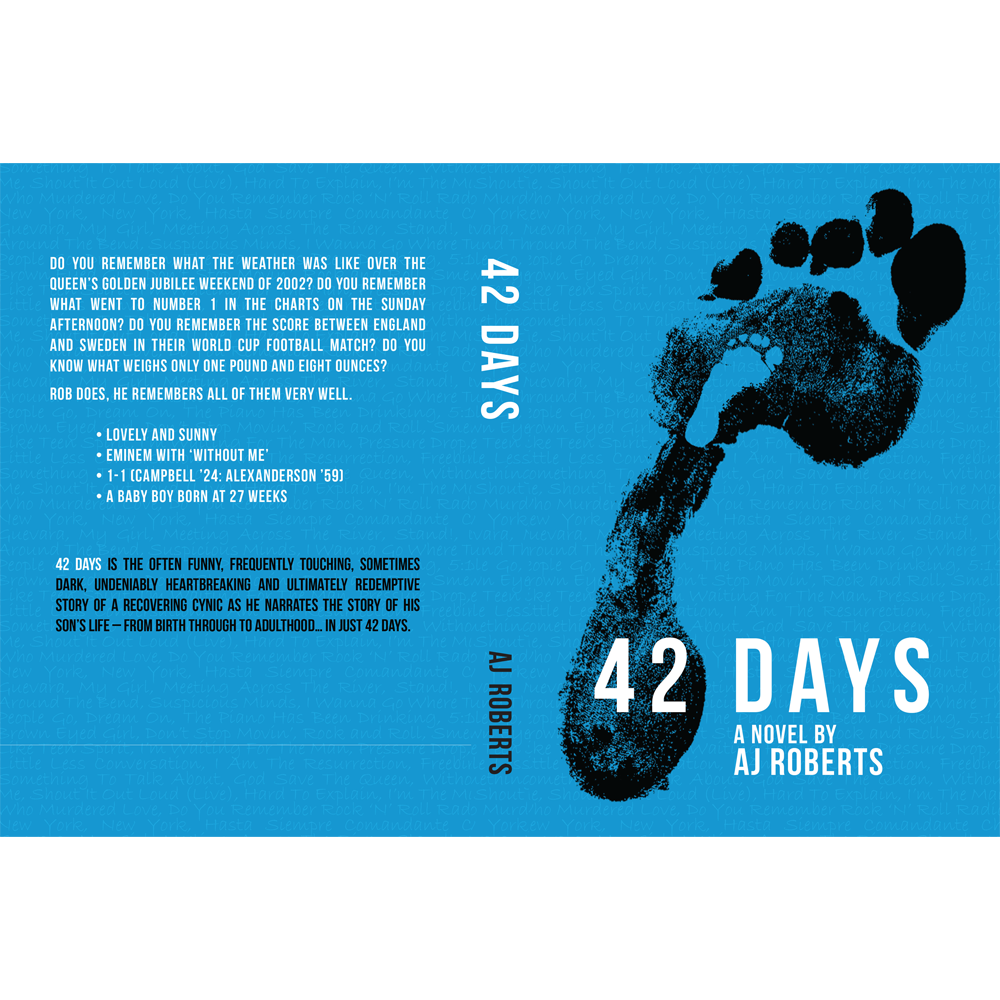 The final print ready cover for 42 Days