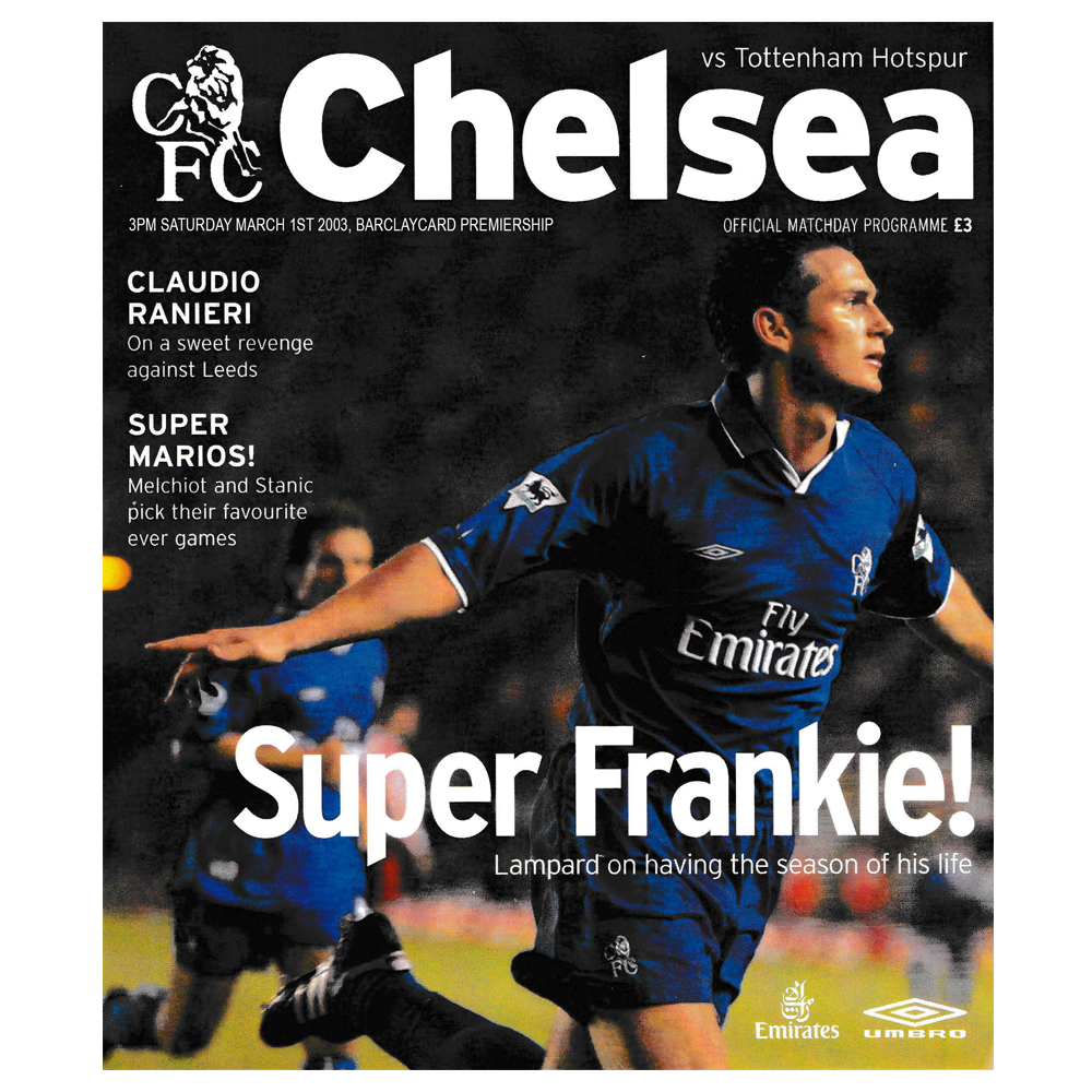 THE DREAM JOB... sadly it would only last 9 games as at the end of the 2003 season the club was sold to Roman Abramovich and it was all change. On the upside, although our team's contract was not renewed for the new season, the club were about to become one of the game's global elites.... and after a lifetime of winning virtually nothing, I was happy to trade the job for the league titles and Champions League victory that followed