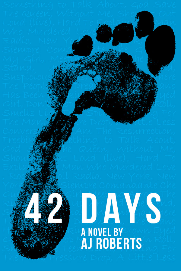 My debut novel - 42 Days (written under my author's alias, AJ Roberts). What can I say? It is really rather good. Wish it had sold more, but there again, it isn't about wizards or celebrity chefs so I can't be too surprised. 42 Days is the often funny, sometimes touching, undeniably heartbreaking and ultimately redemptive story of a recovering cynic as he narrates the story of his son's life - from birth through to adulthood - in just 42 days. The most honest book about fatherhood, marriage and death you're ever going to read - brutal, funny, heartbreaking, inspiring, bleak and uplifting - all in the space of 6 weeks, taking place in the summer of 2002. https://www.amazon.co.uk/42-Days-J-Roberts/dp/1785890778