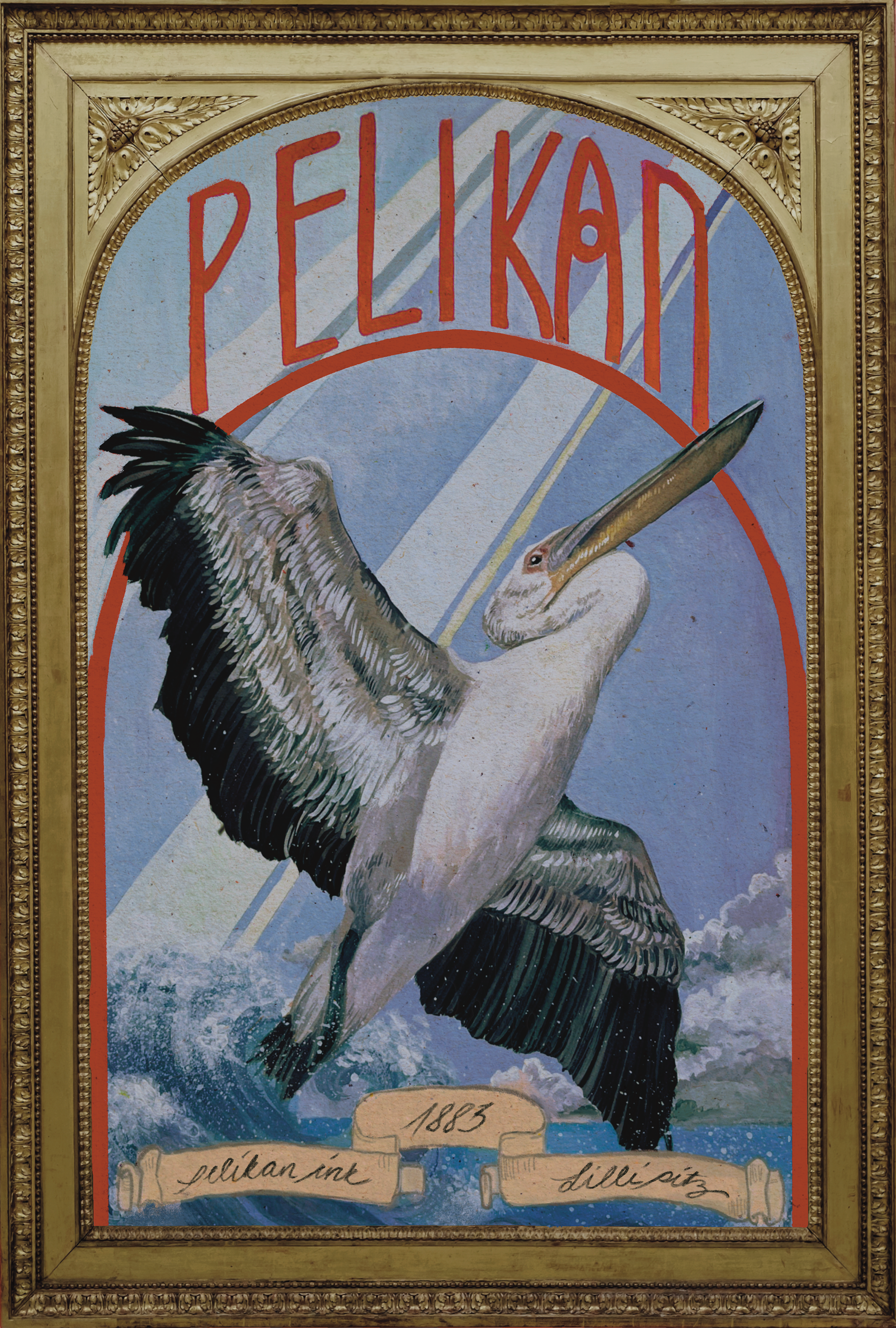 "Pelikan Ink", Gouache on Paper [sold]