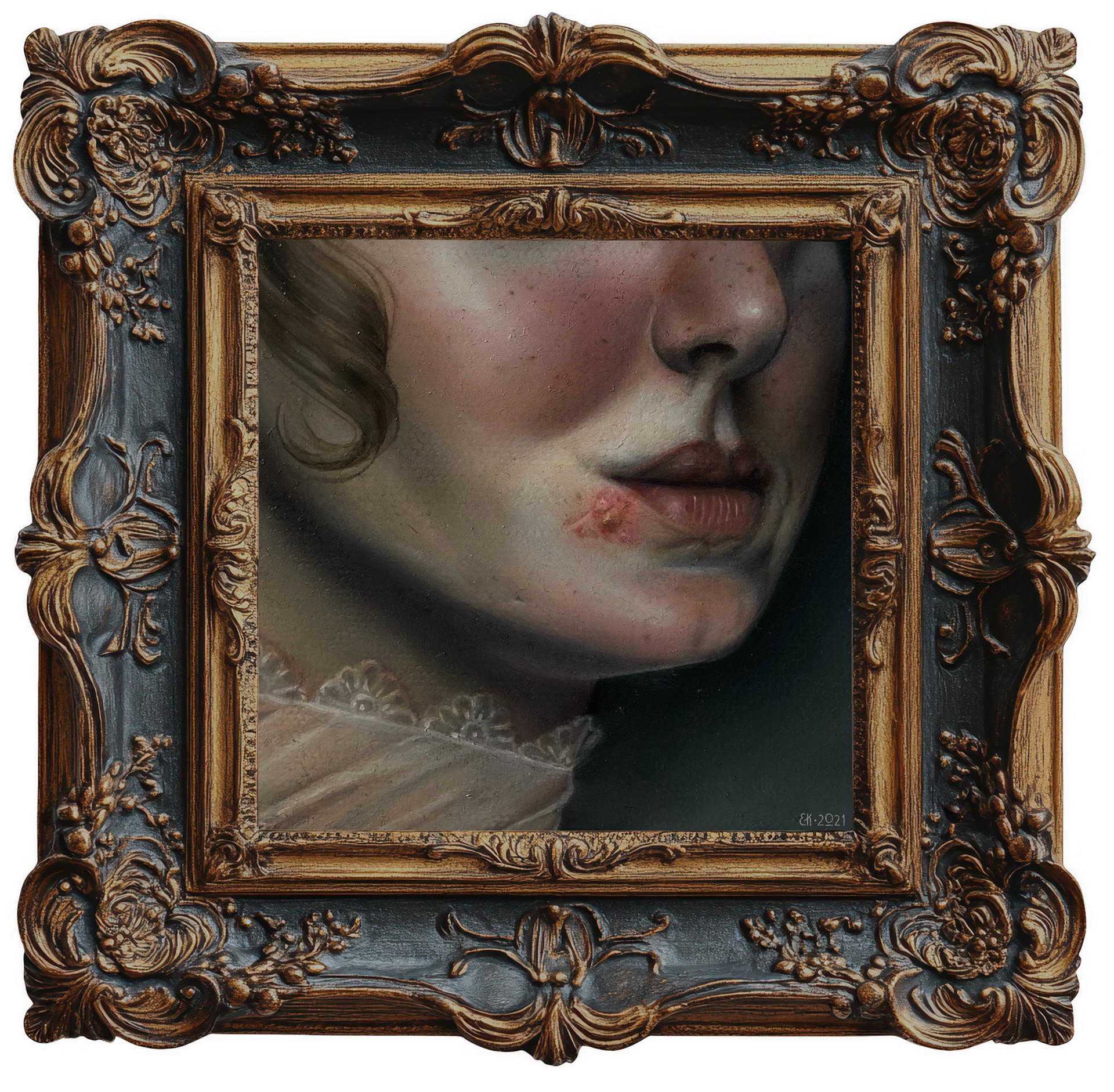 "The Curl", Oil on Linen [sold]