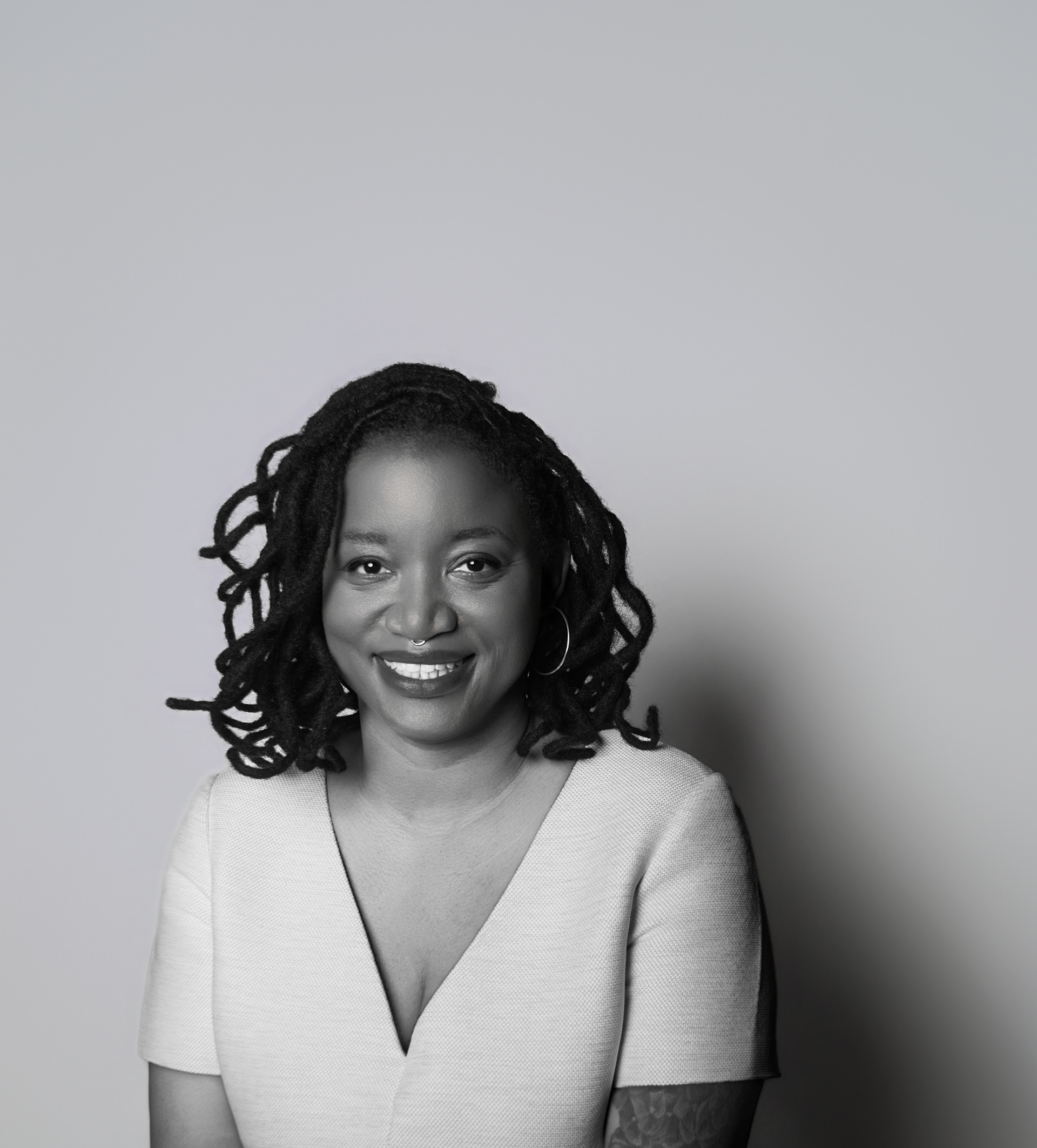 The woman behind the work.