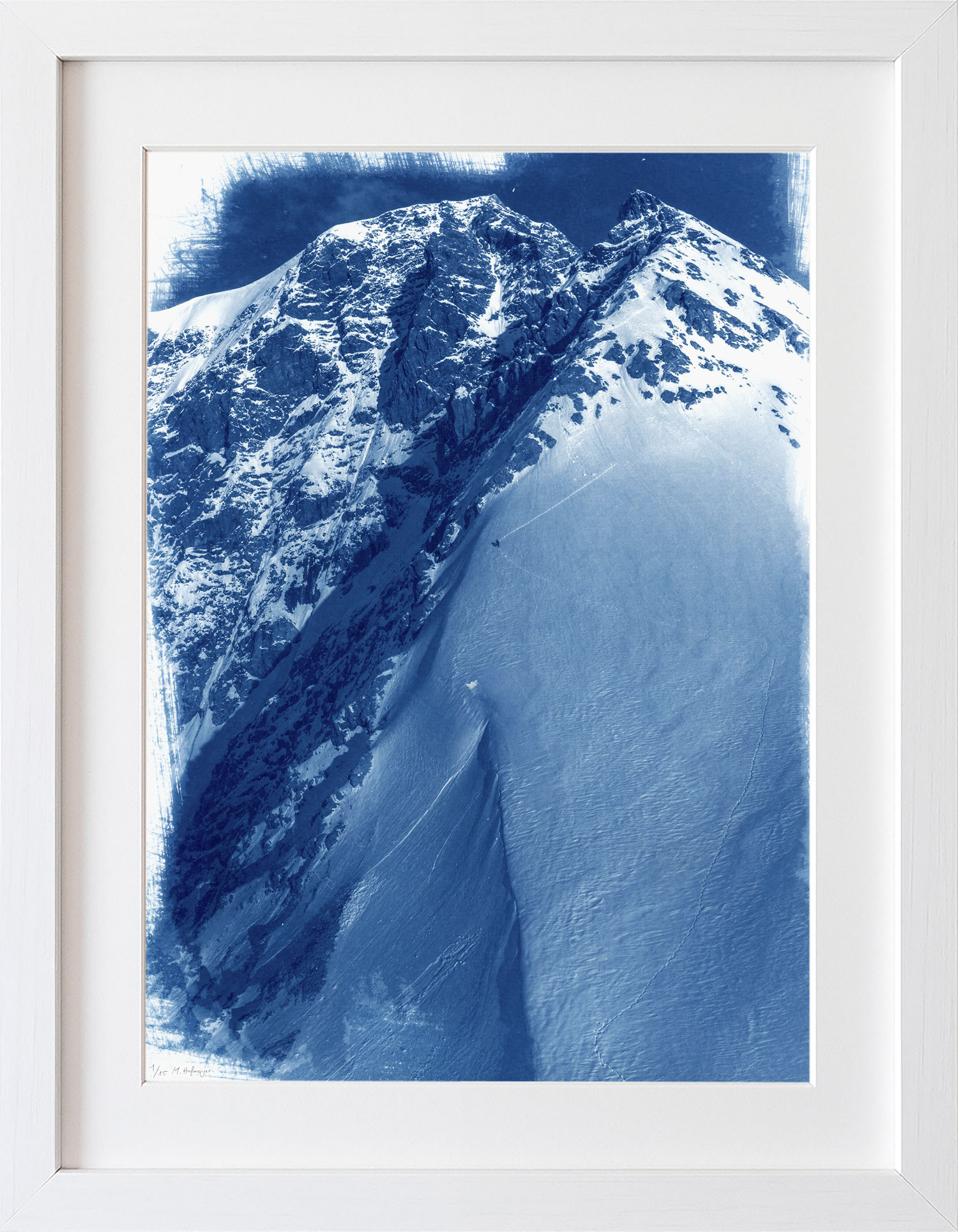 Aufstieg Gletscherflanke - 50 x 70 cm