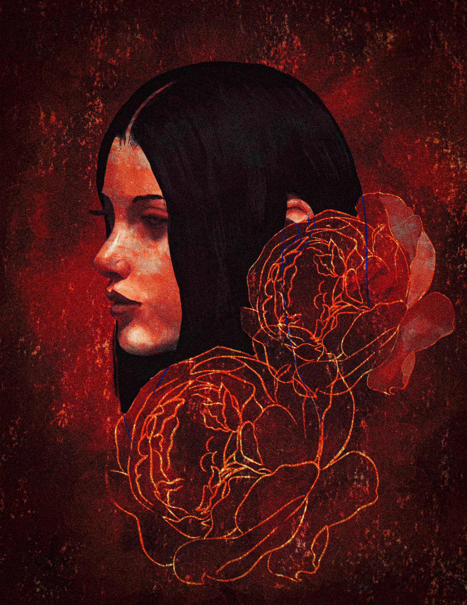 MASQUE (2024) - Angel Ortiz - Digital Painting