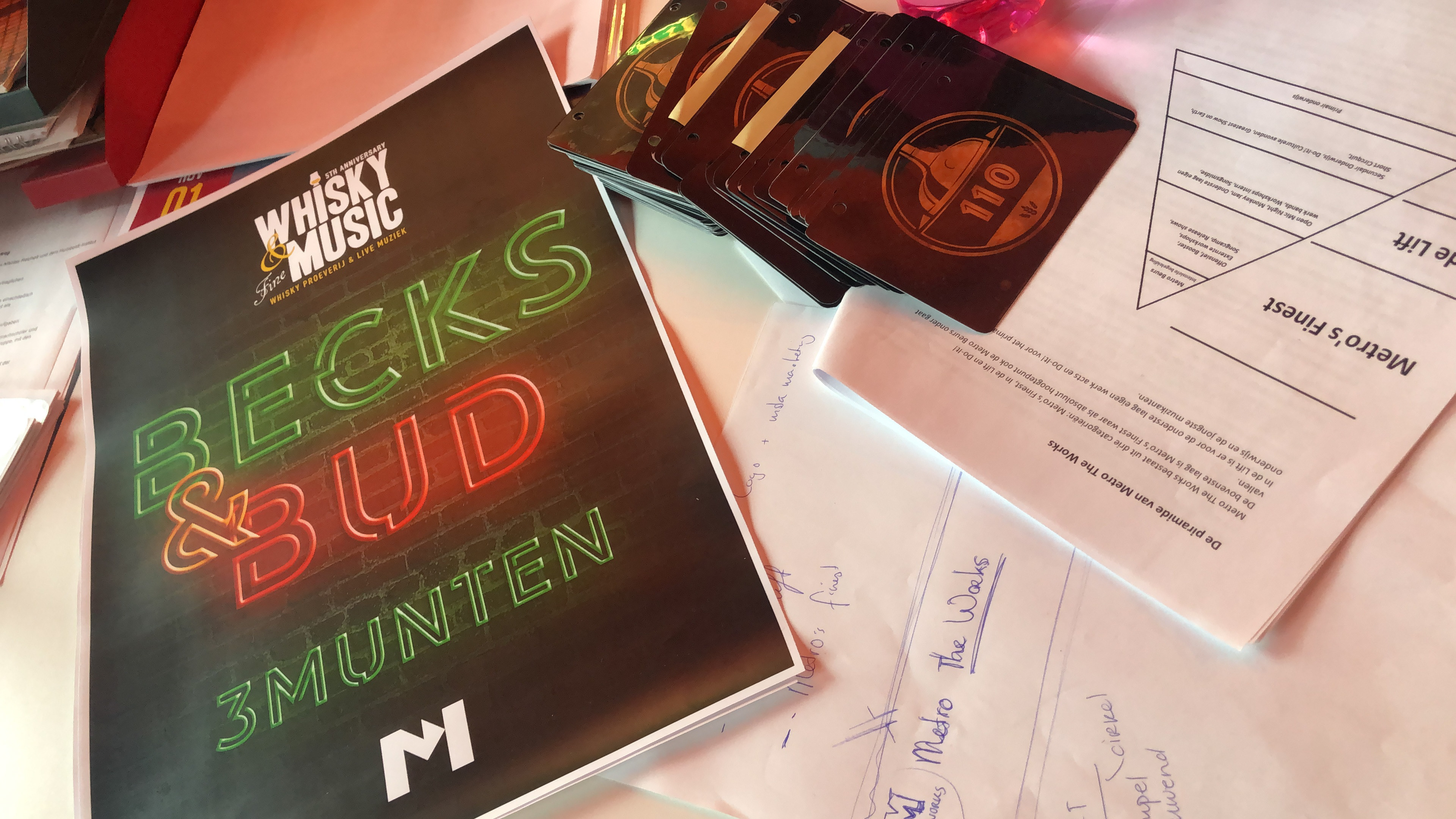 Advertentie poster & tafelnummers