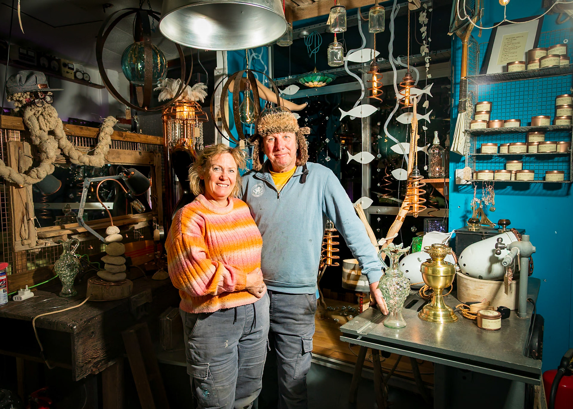 Pippa and Charlie at the Octopus Workshop