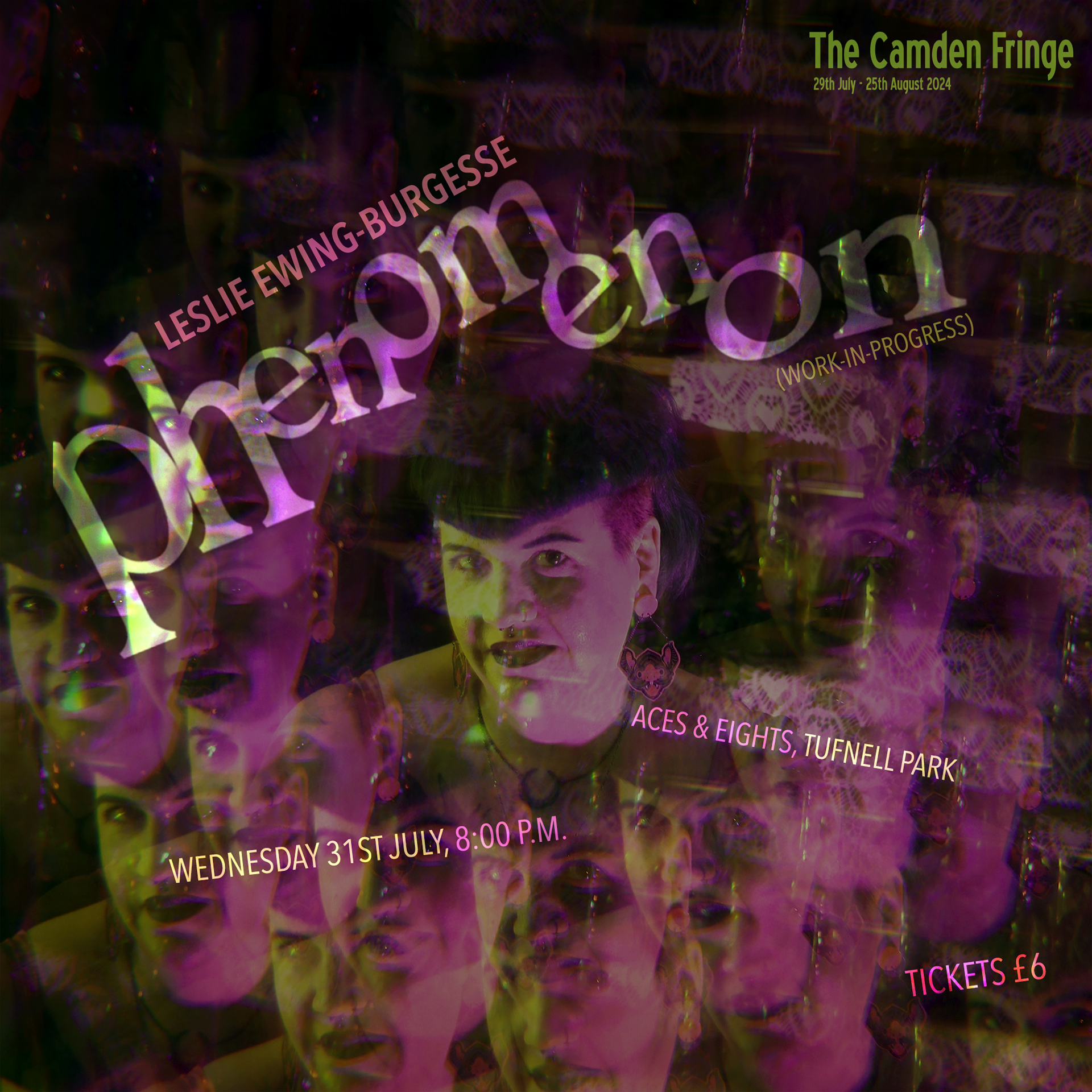 Camden Fringe promo for Instagram.