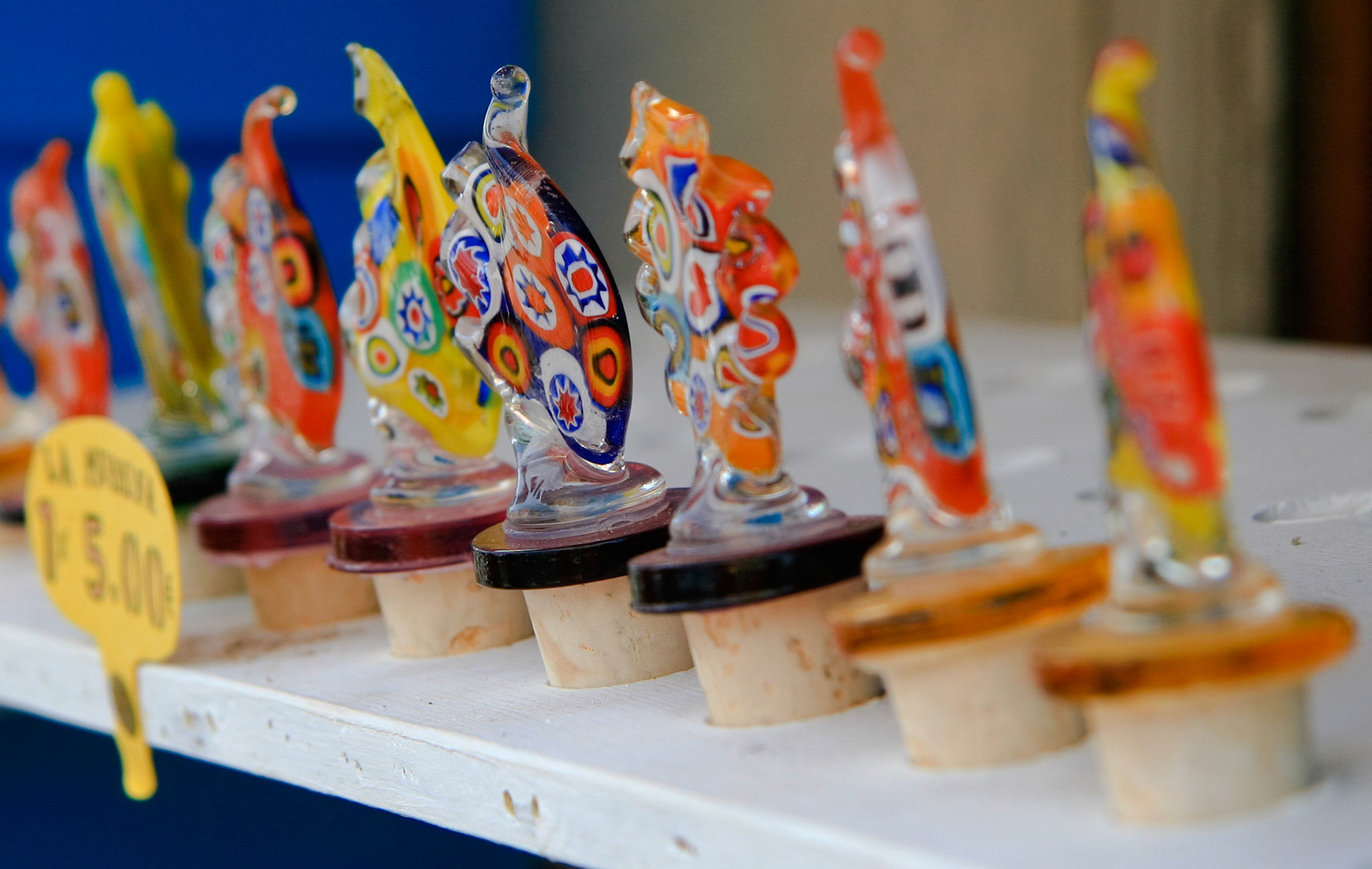 Corchos con decoración de cristal (Burano)