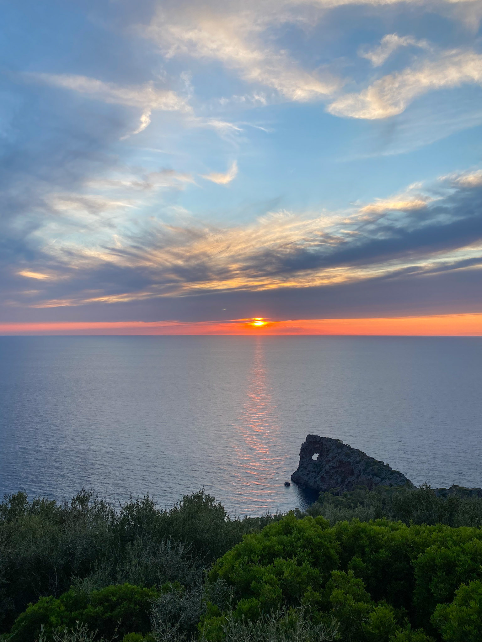 Atardecer en Sa Foradada