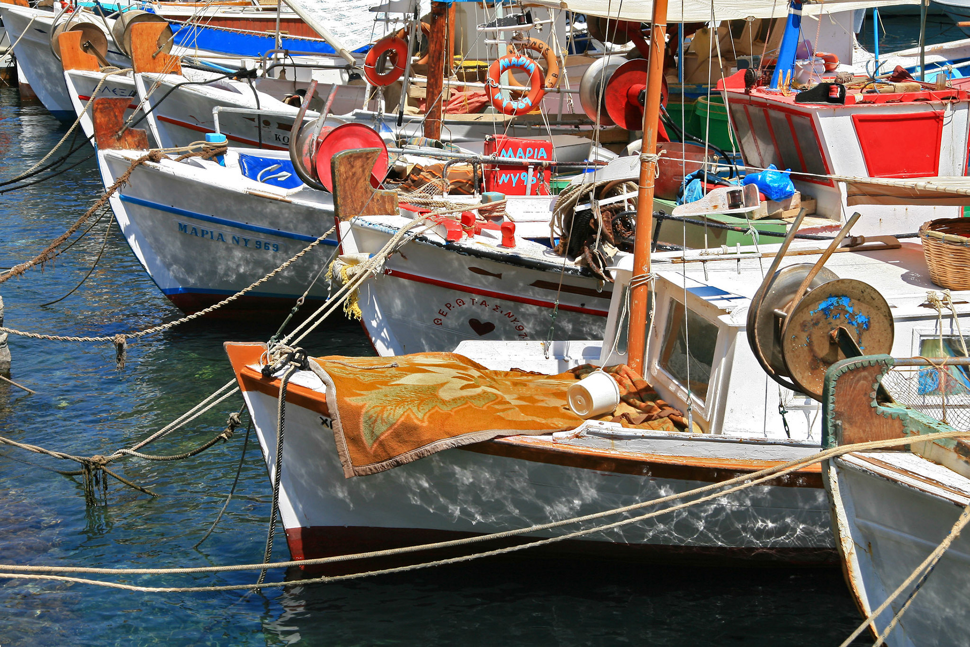 Barcos en el Pireo