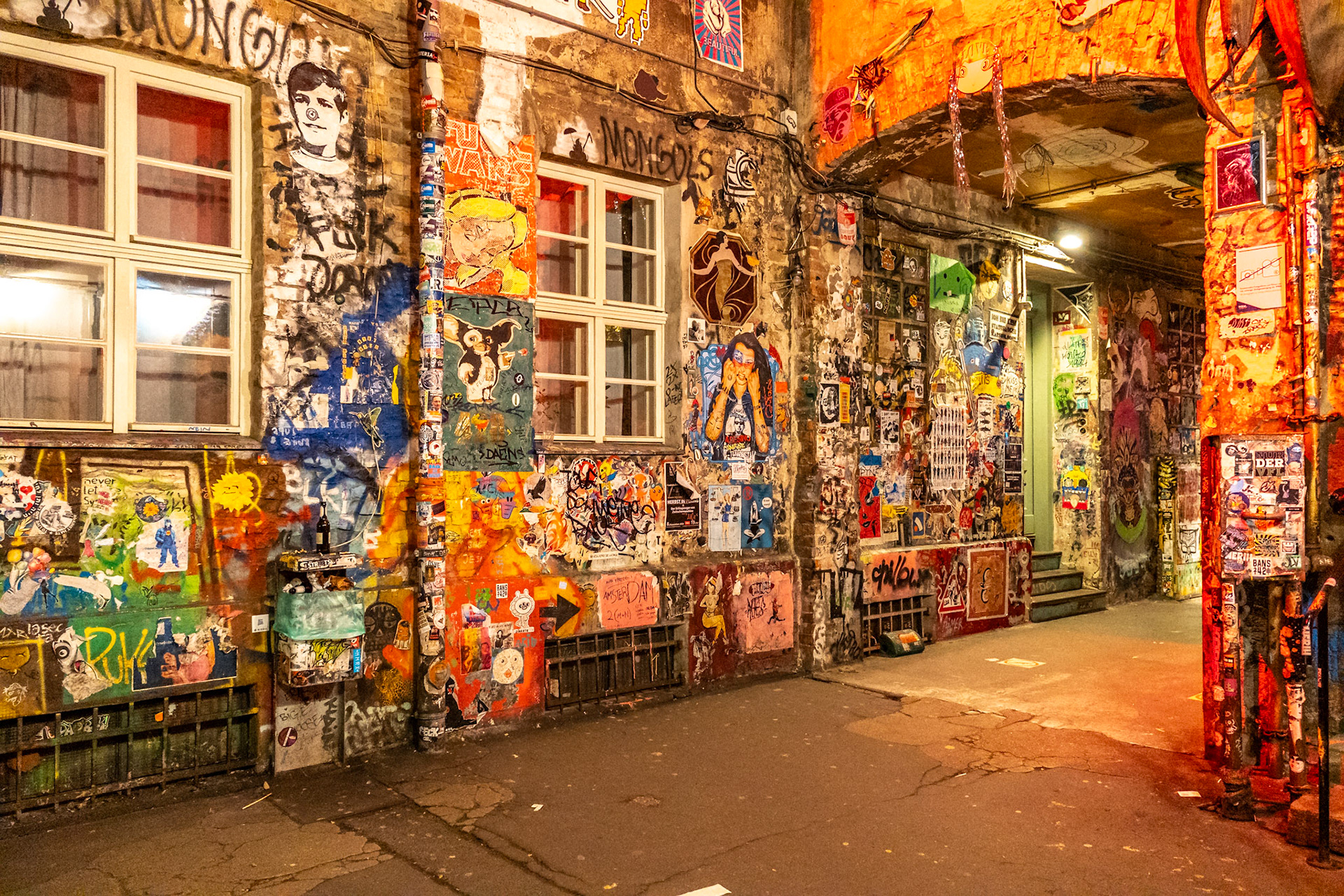 Grafitti en Hackesche Höfe