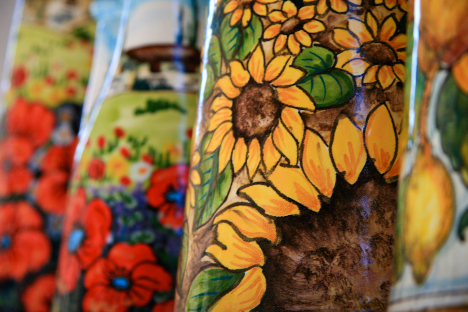 Botellas decoradas (San Gimignano)