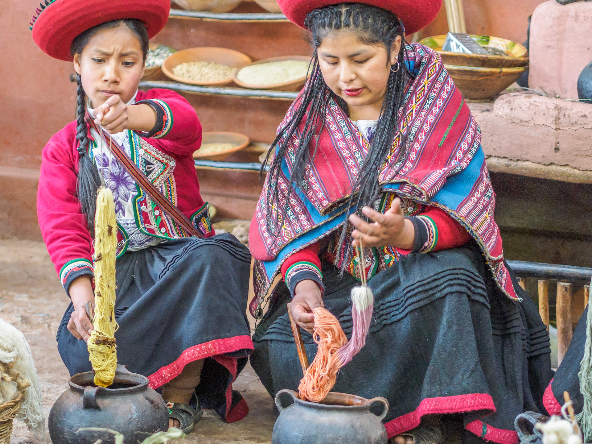 Tejedoras en Chinchero