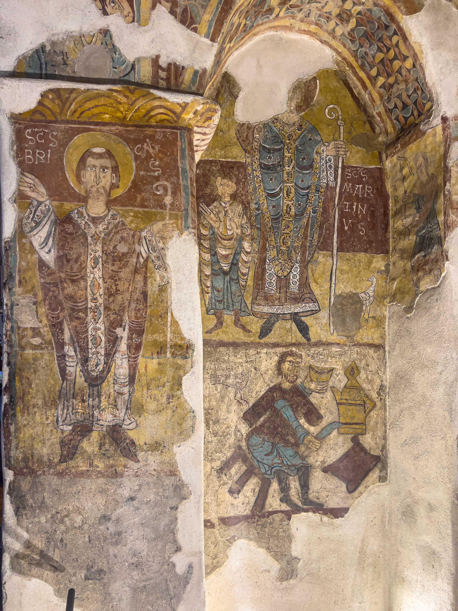 Pinturas en la Iglesia de Sant Marti de la Cortinada